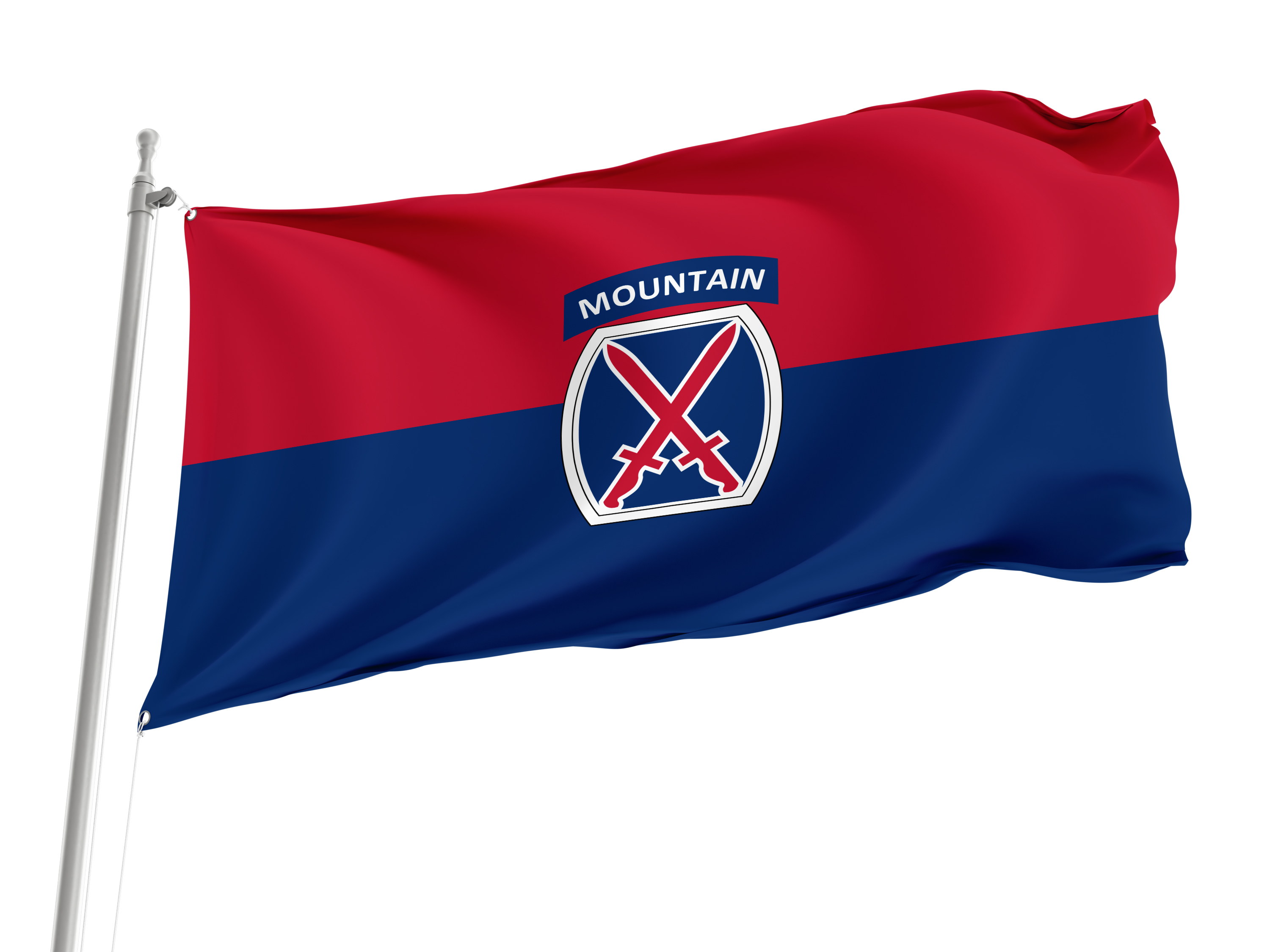 U.S. Army 10th Mountain Division Flag for Indoor & Outdoor Use