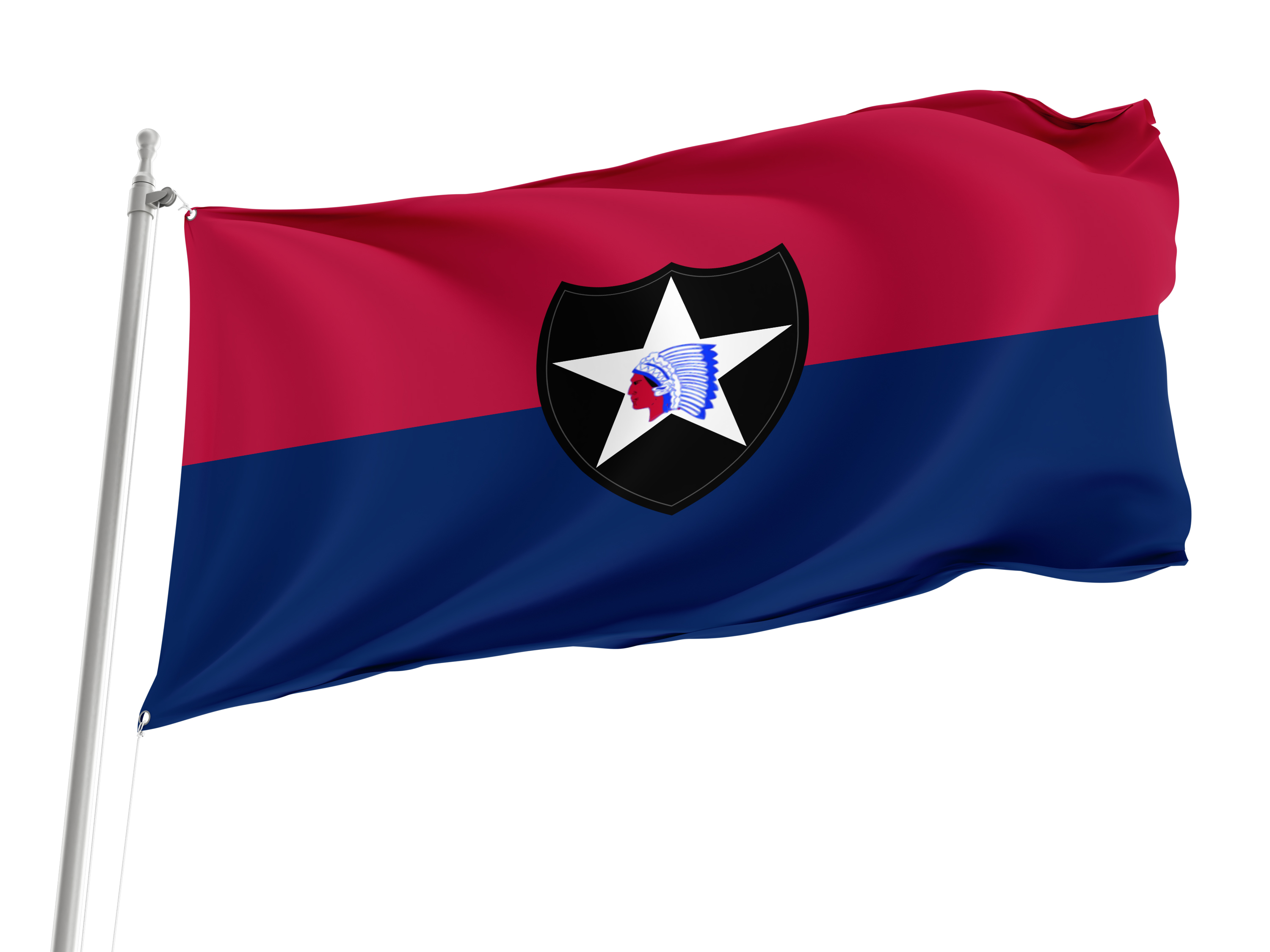 United States Army 2nd Infantry Division Flag for Indoor & Outdoor Use