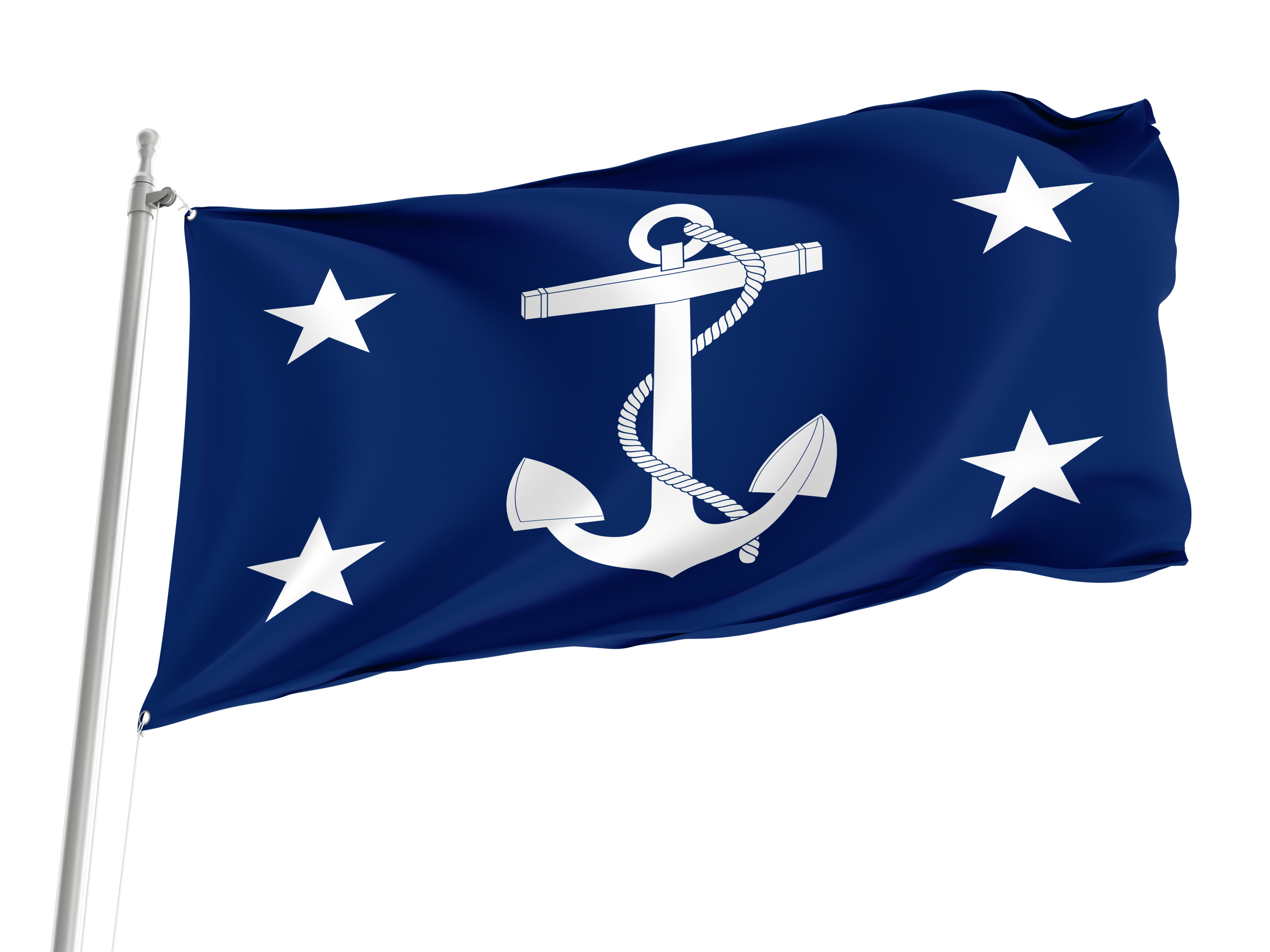 United States Secretary of the Navy Blue Flag  for Indoor & Outdoor Use