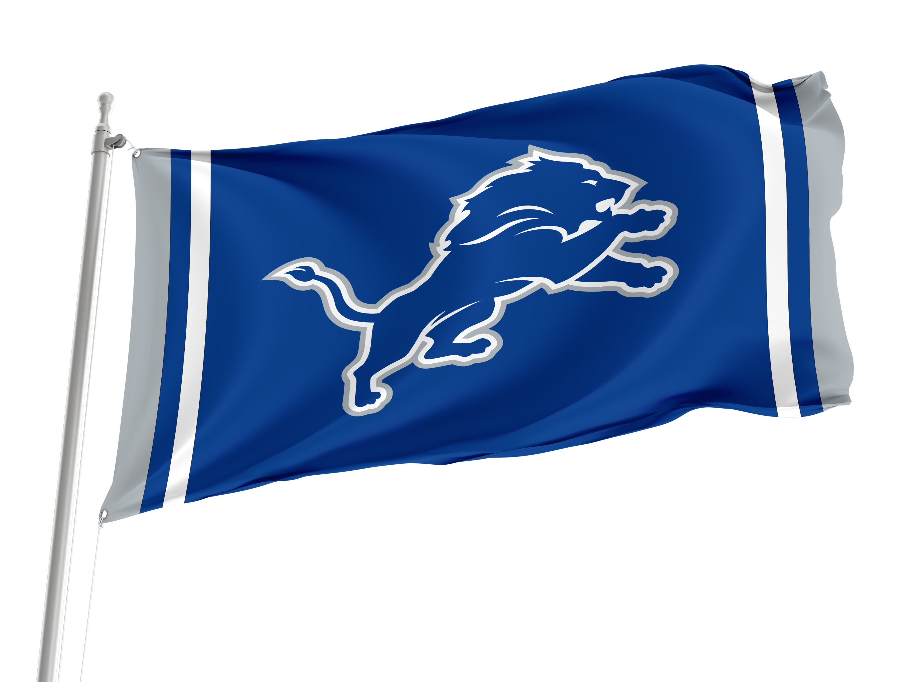 Detroit Lions New Logo Flag