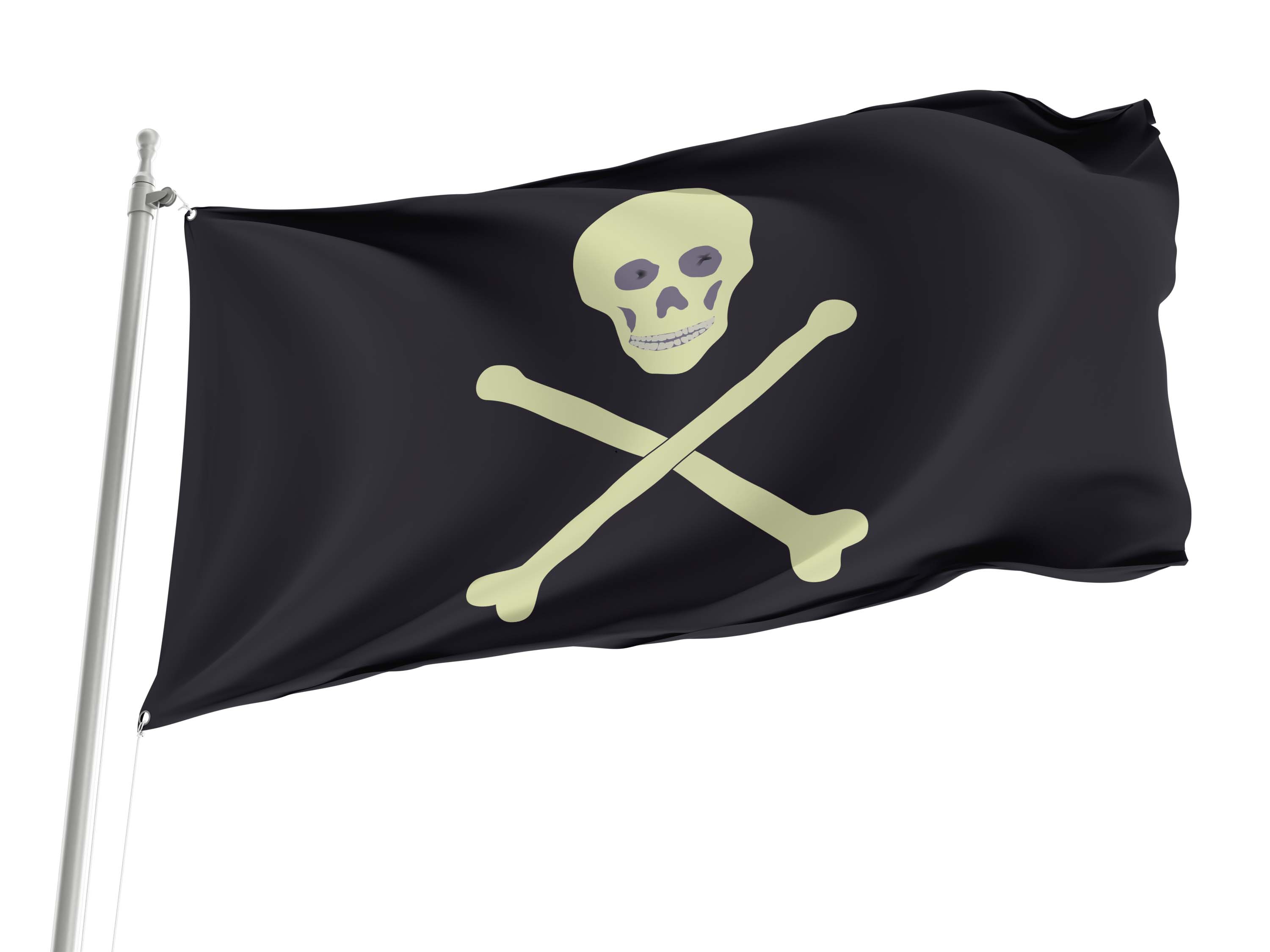 19th Century Barbary Pirate Flag for Indoor & Outdoor Use