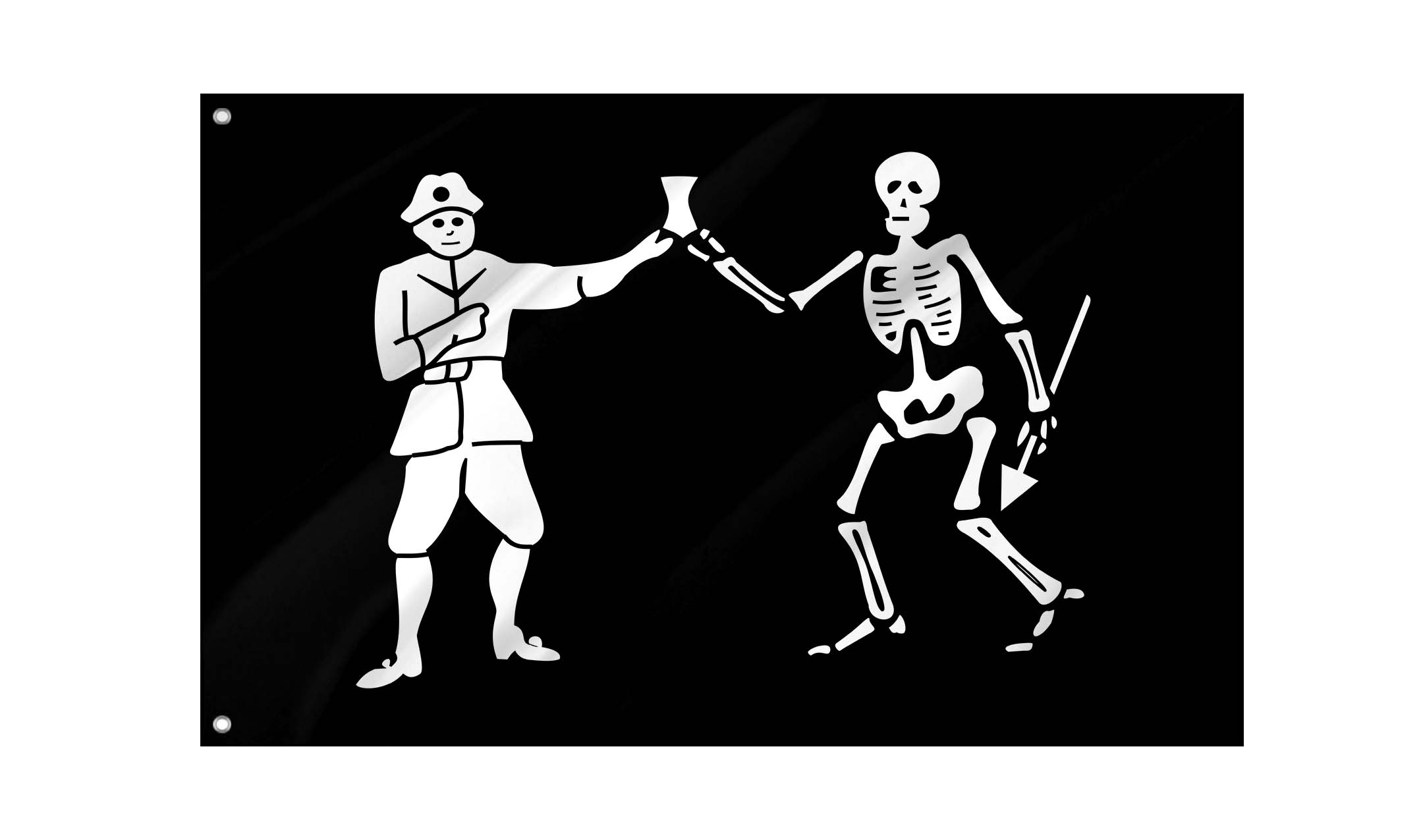 Bartholomew Roberts Pirate Flag for Indoor & Outdoor Use