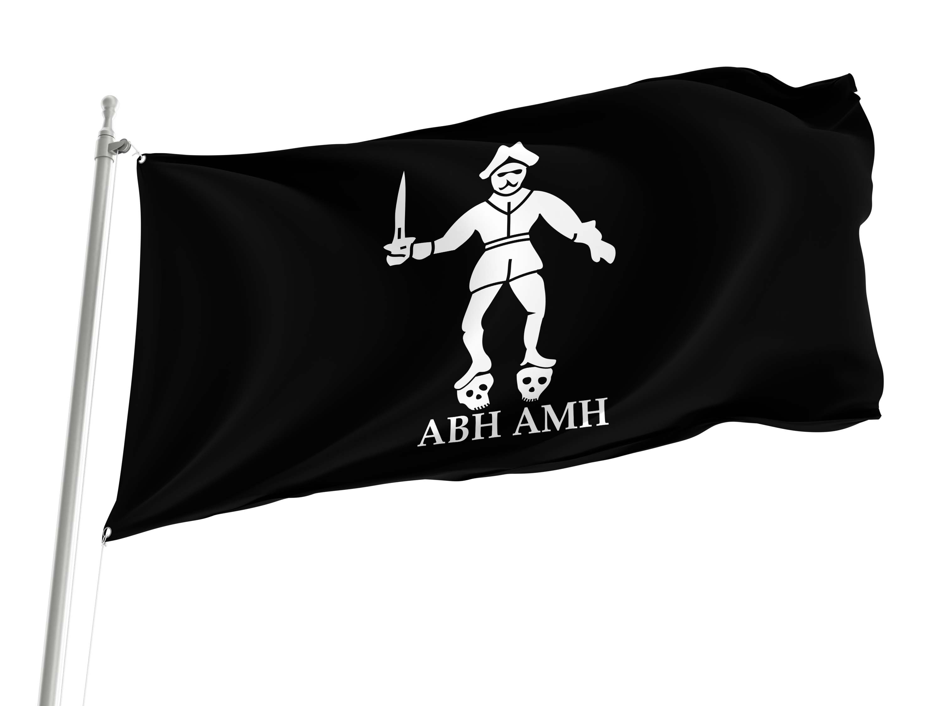 Pirate Bartholomew Roberts Flag for Indoor & Outdoor Use