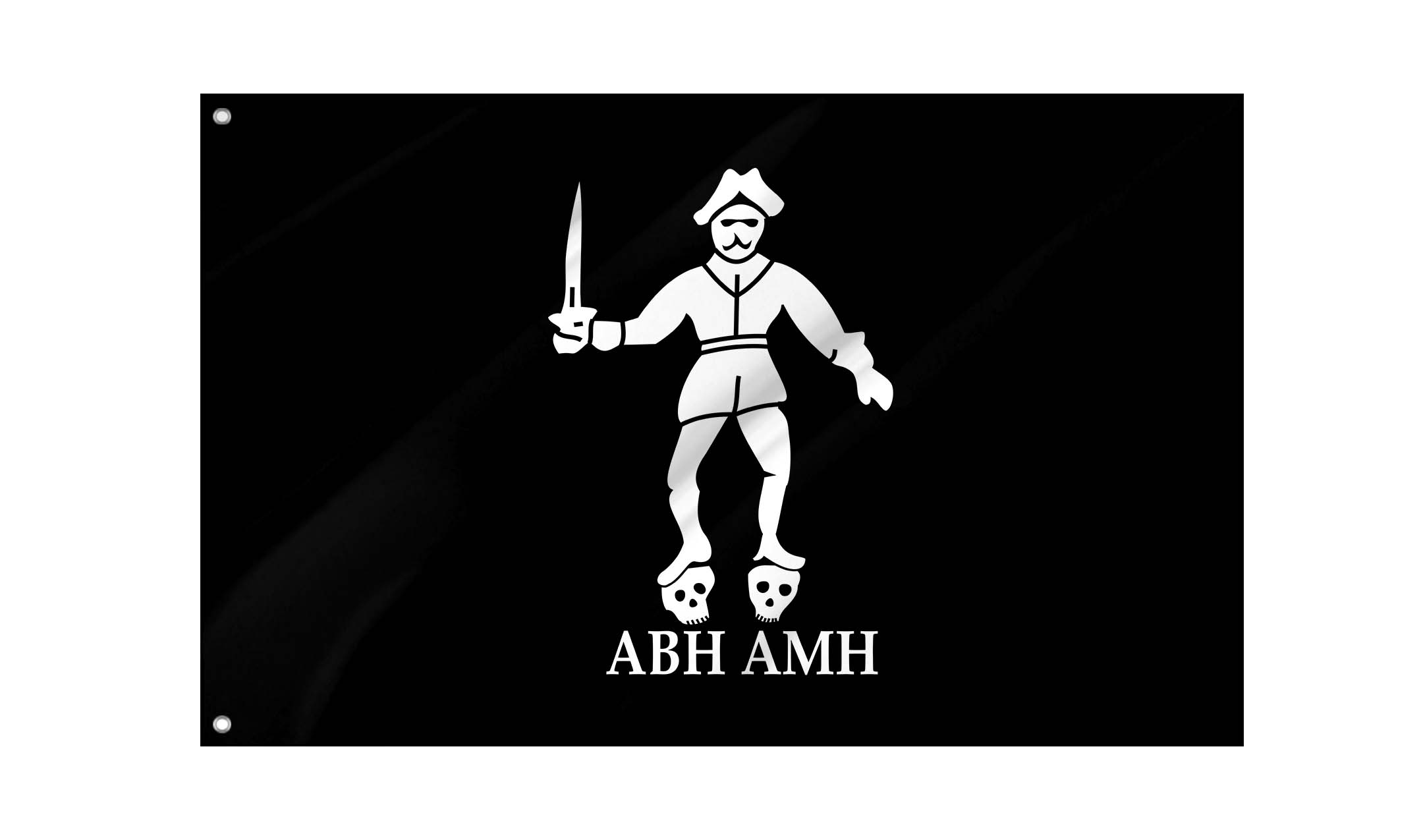 Pirate Bartholomew Roberts Flag for Indoor & Outdoor Use