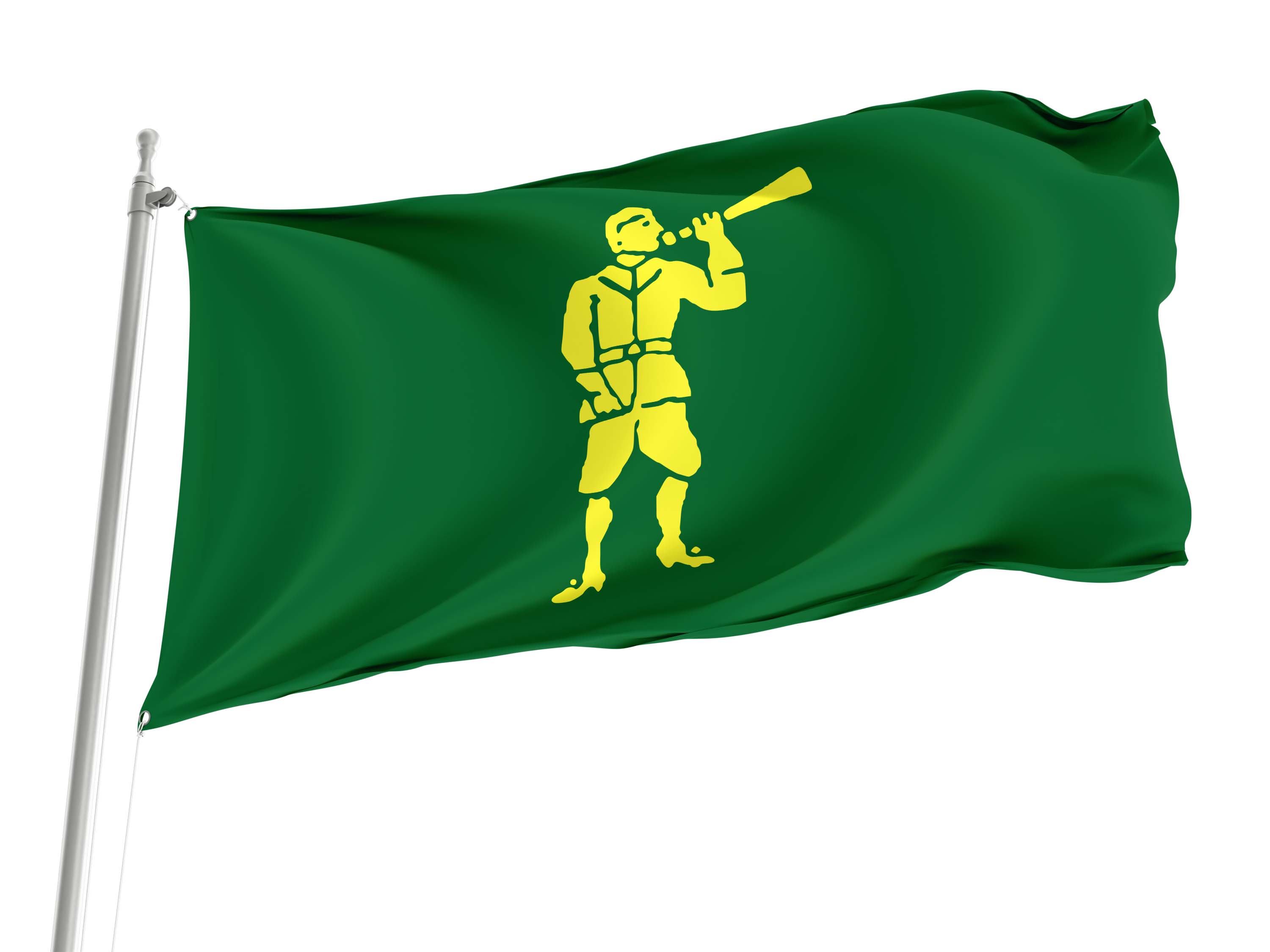 Edward Low The Green Trumpeter Flag for Indoor & Outdoor Use