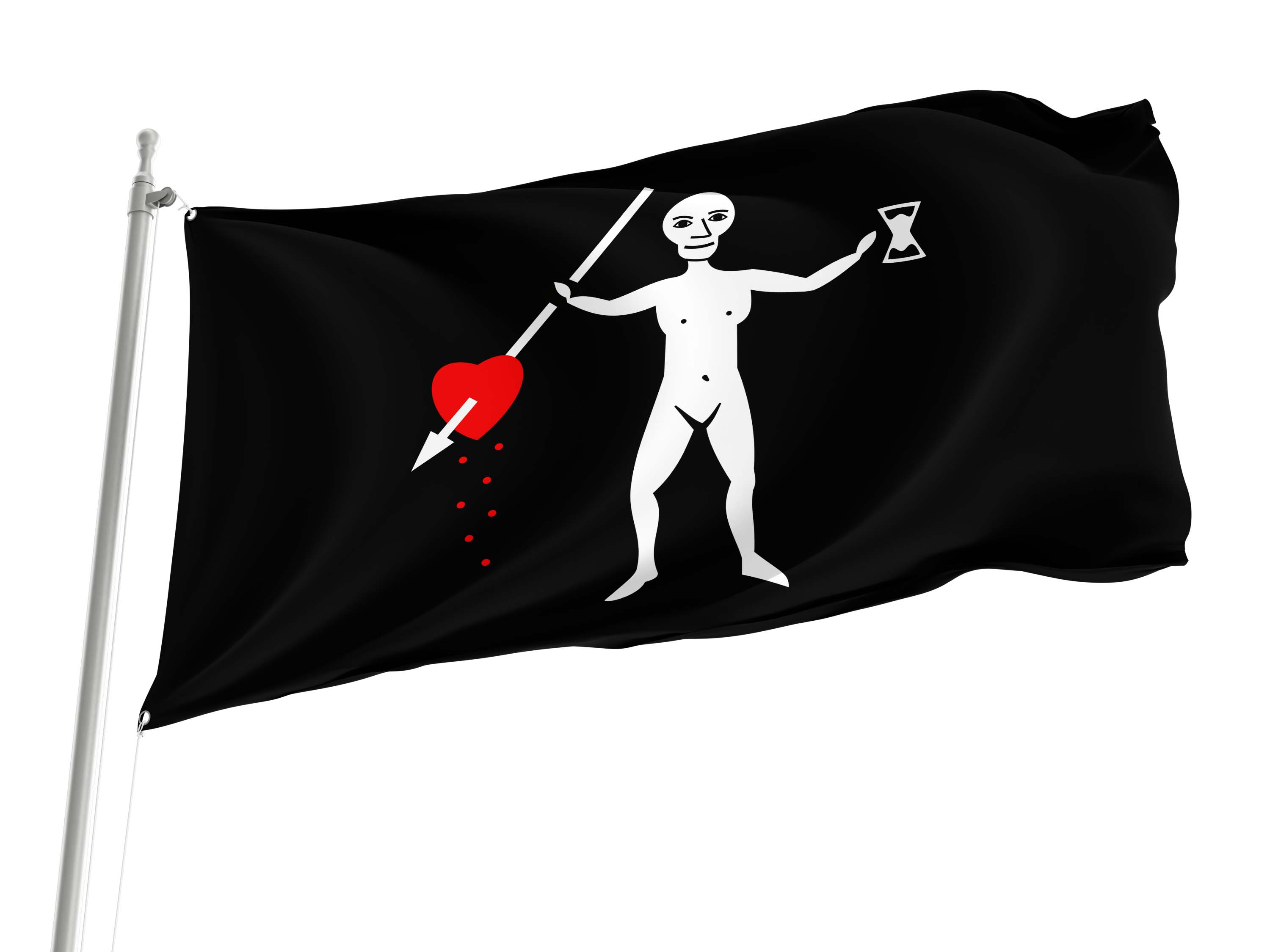 John Quelch Pirate Flag for Indoor & Outdoor Use
