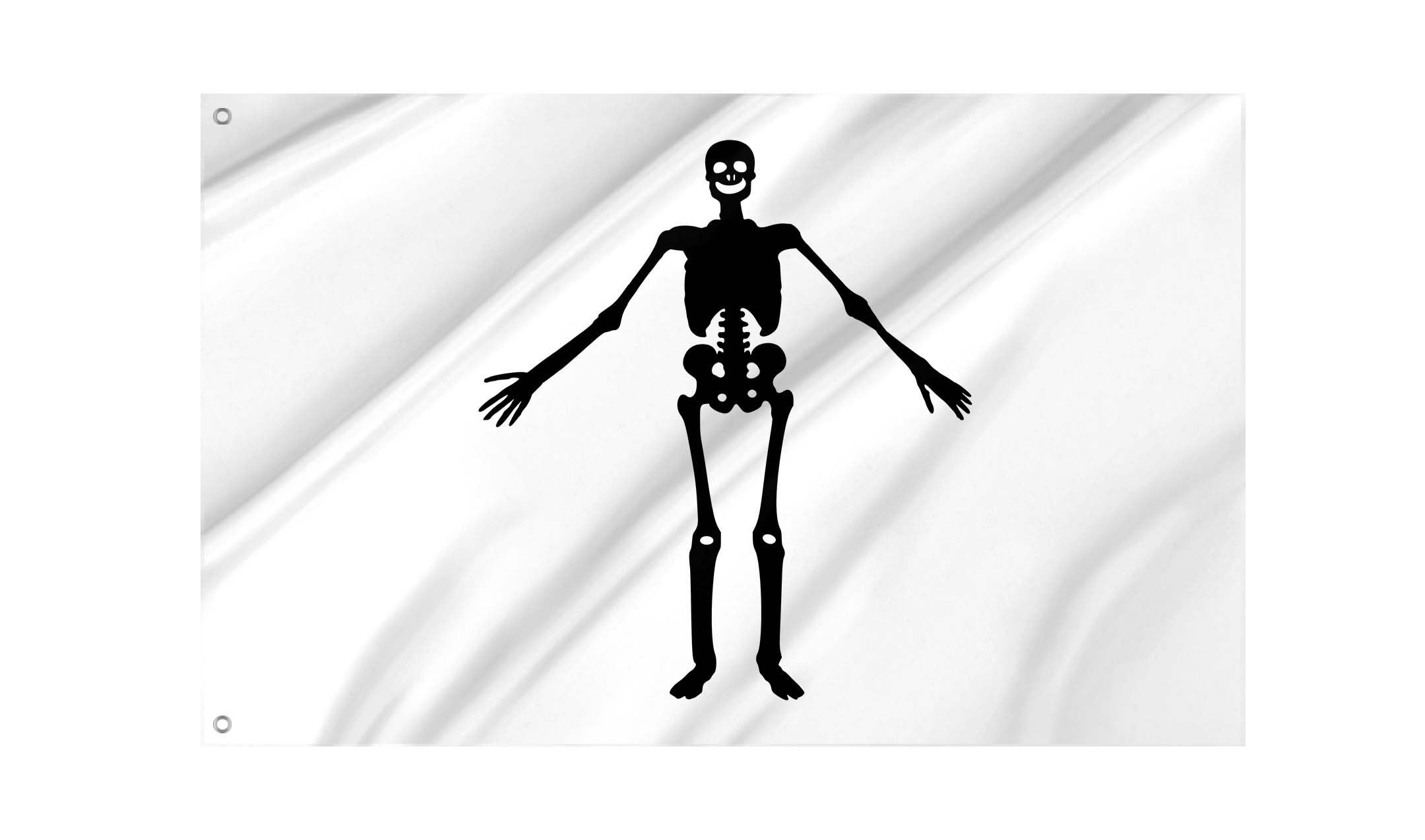 Jolly Roger flag of pirate Olivier Levasseur for Indoor & Outdoor Use