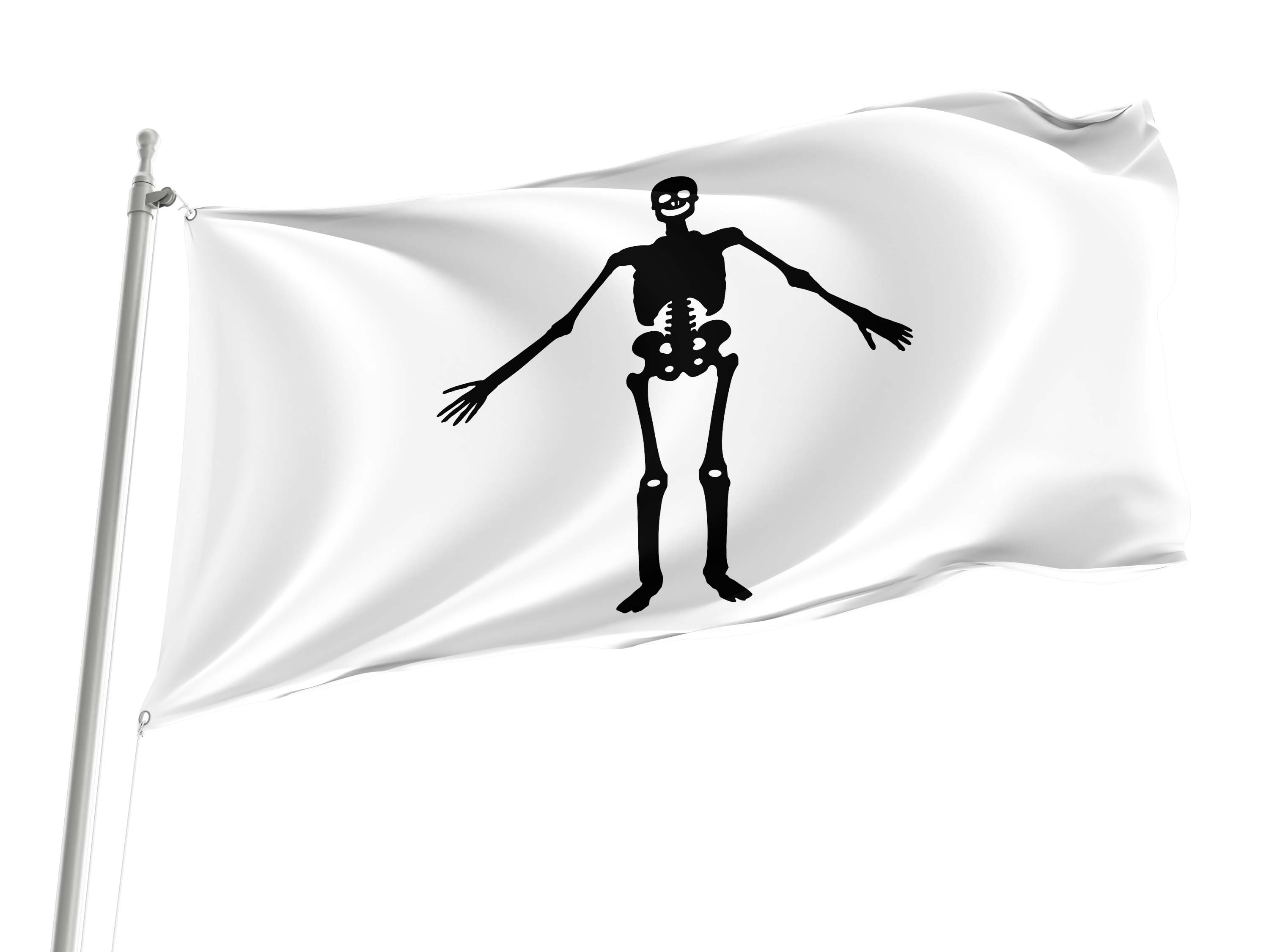 Jolly Roger flag of pirate Olivier Levasseur for Indoor & Outdoor Use