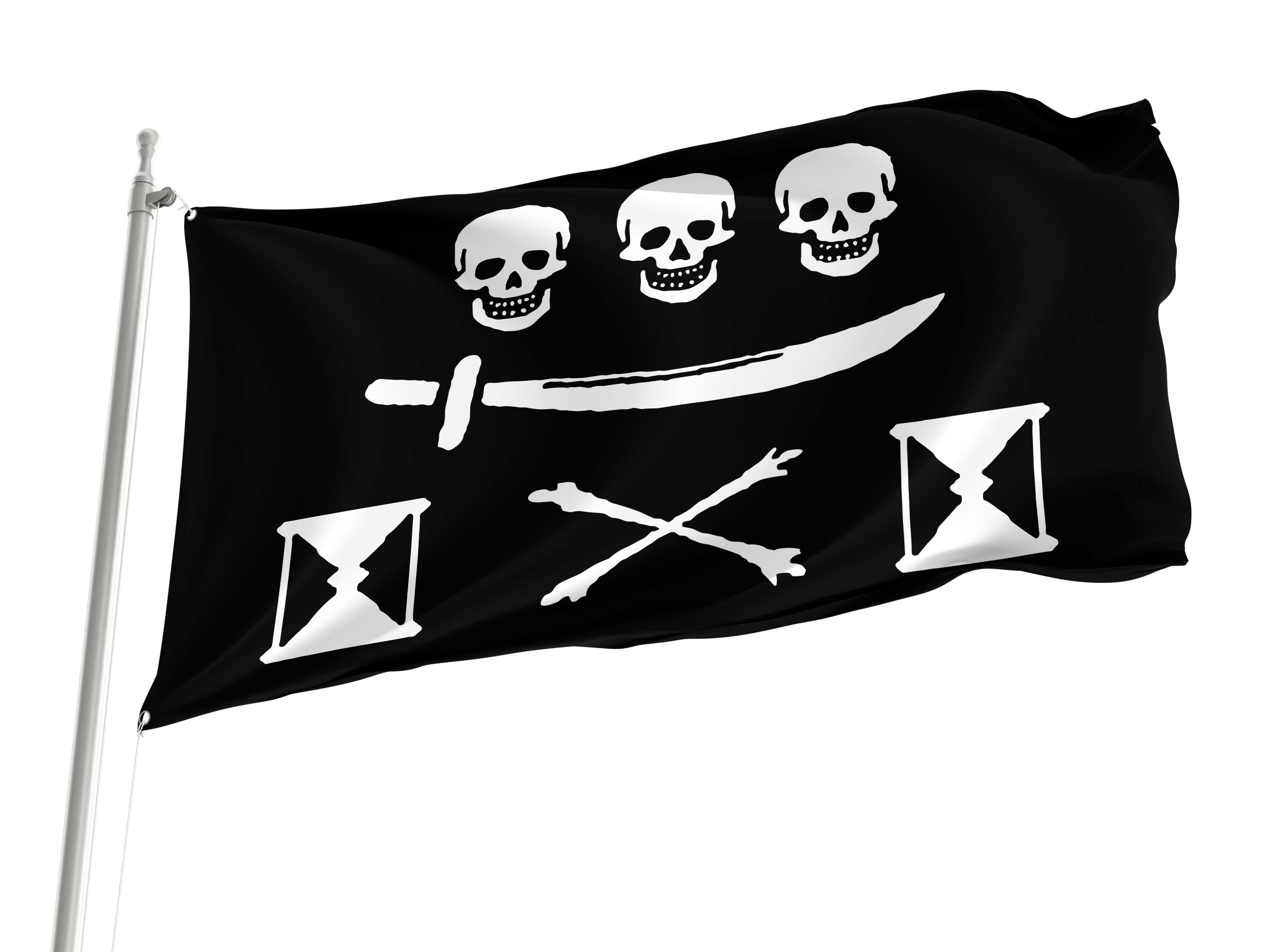 Pirate flag of Jean Thomas Dulaien for Indoor & Outdoor Use