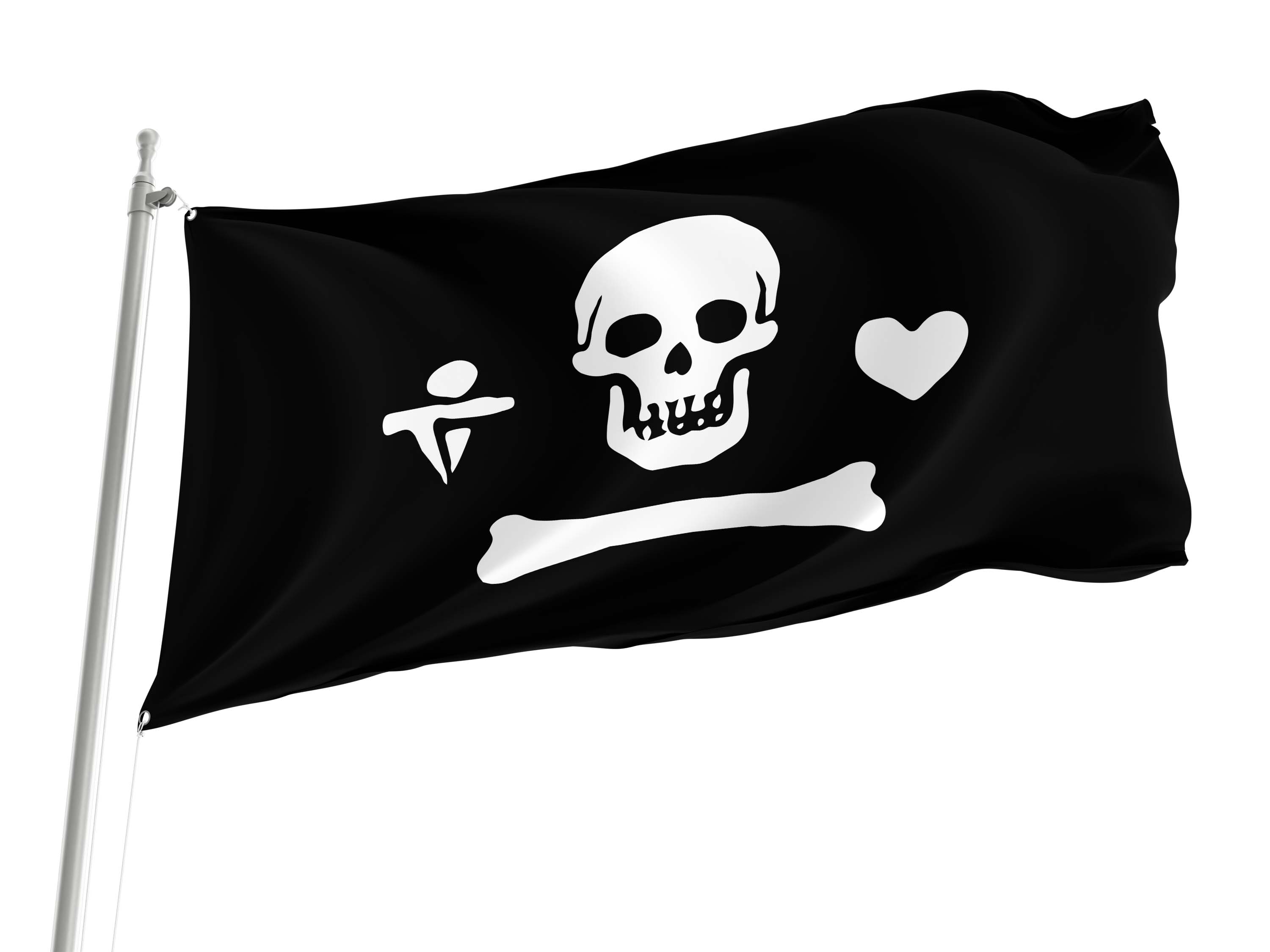 Pirate Flag of Stede Bonnet for Indoor & Outdoor Use
