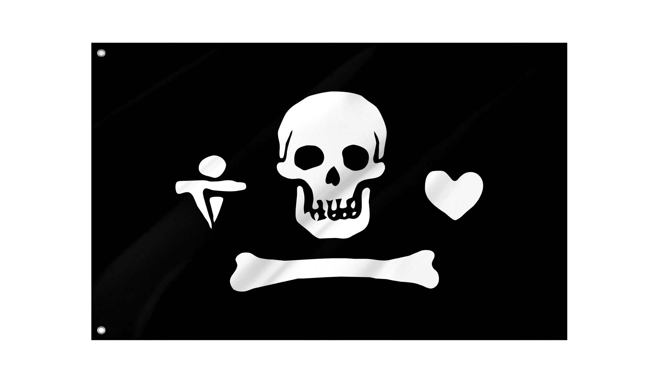 Pirate Flag of Stede Bonnet for Indoor & Outdoor Use