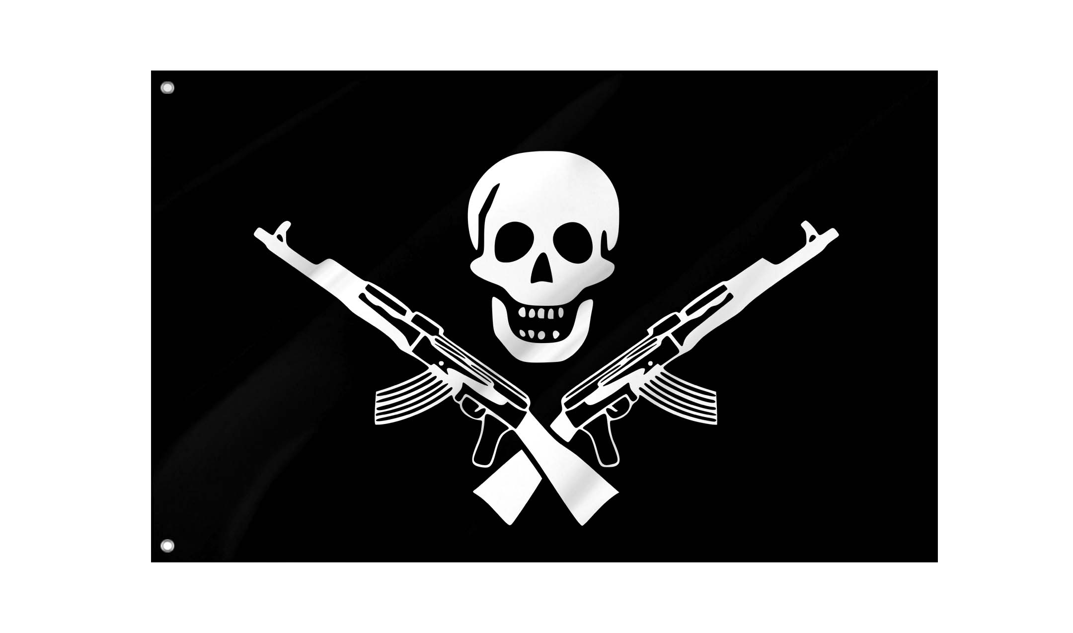Somali pirates Jolly Roger Flag for Indoor & Outdoor Use