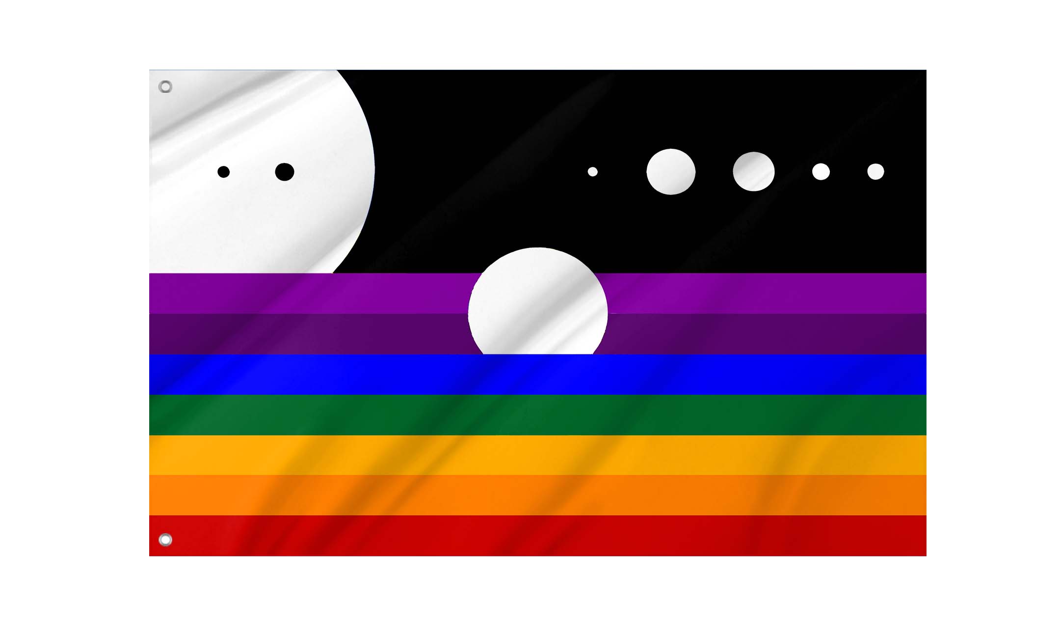 Earth Rainbow Flag for Indoor & Outdoor Use