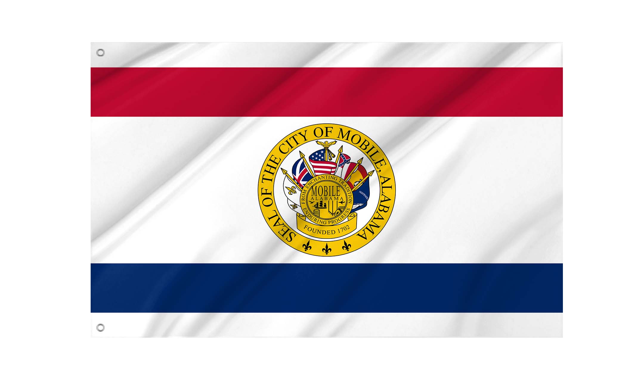 City of Mobile, Alabama Flag for Indoor & Outdoor Use