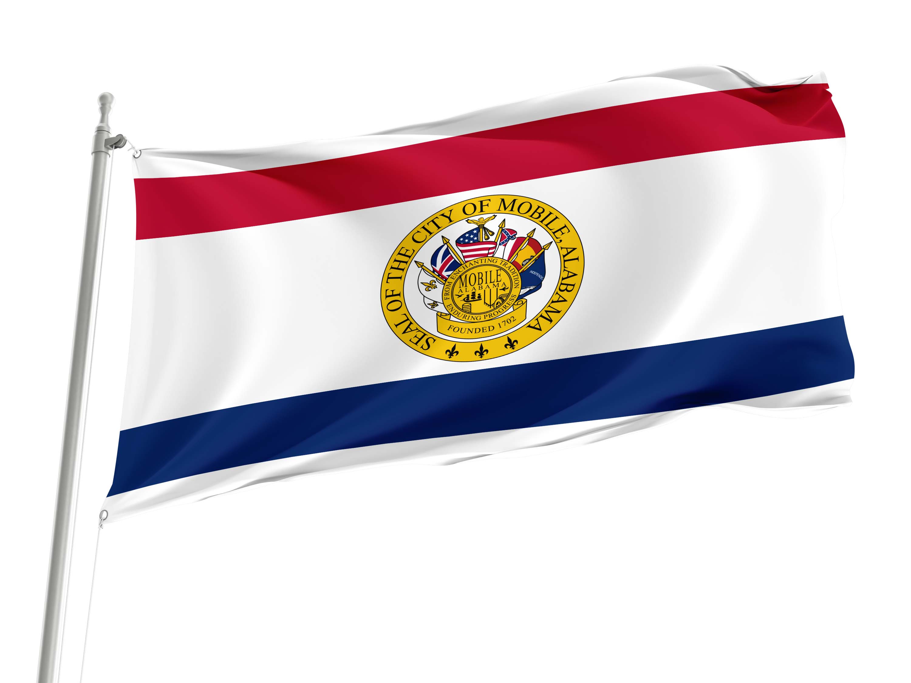 City of Mobile, Alabama Flag for Indoor & Outdoor Use