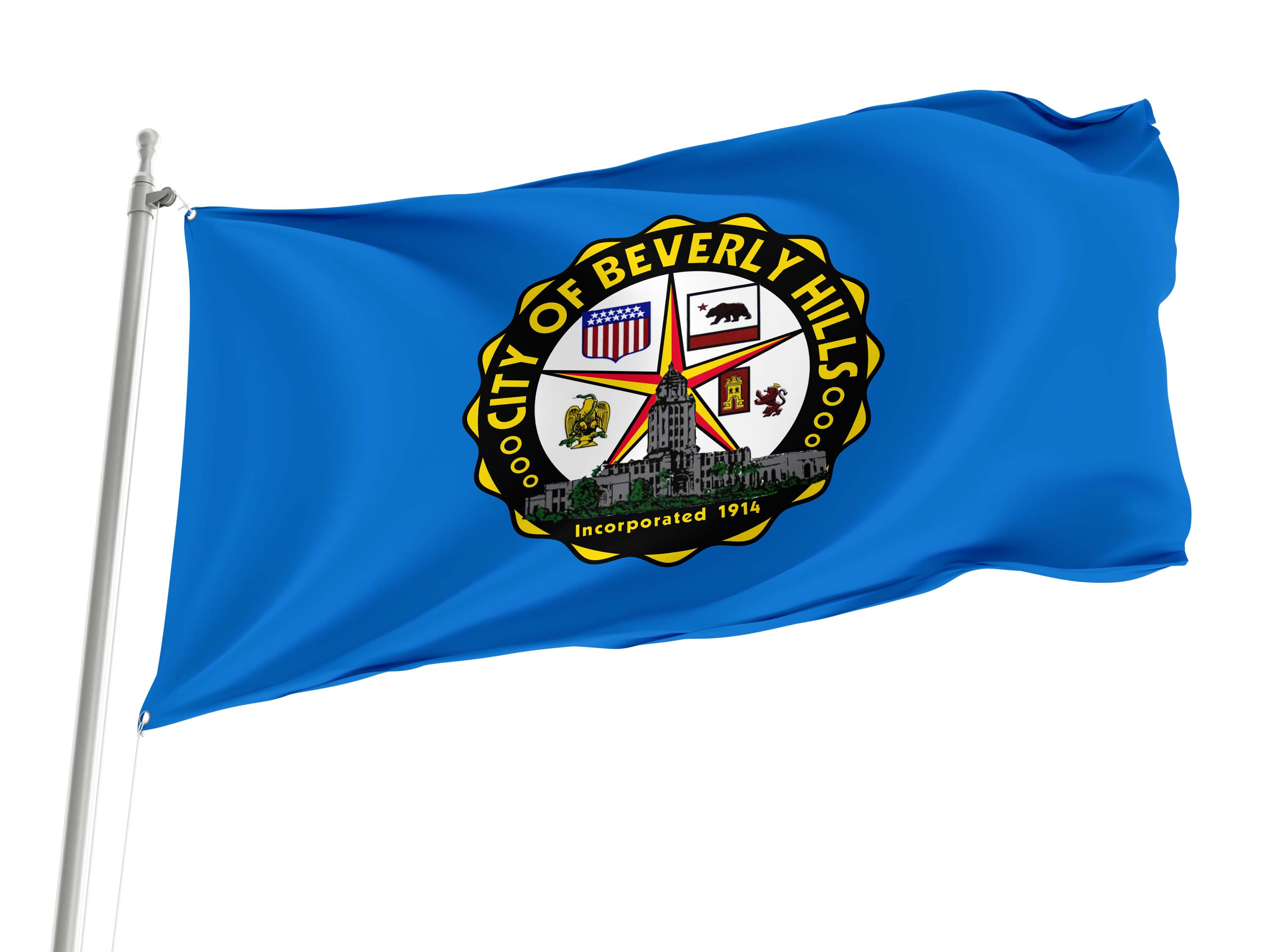Beverly Hills Flag for Indoor & Outdoor Use