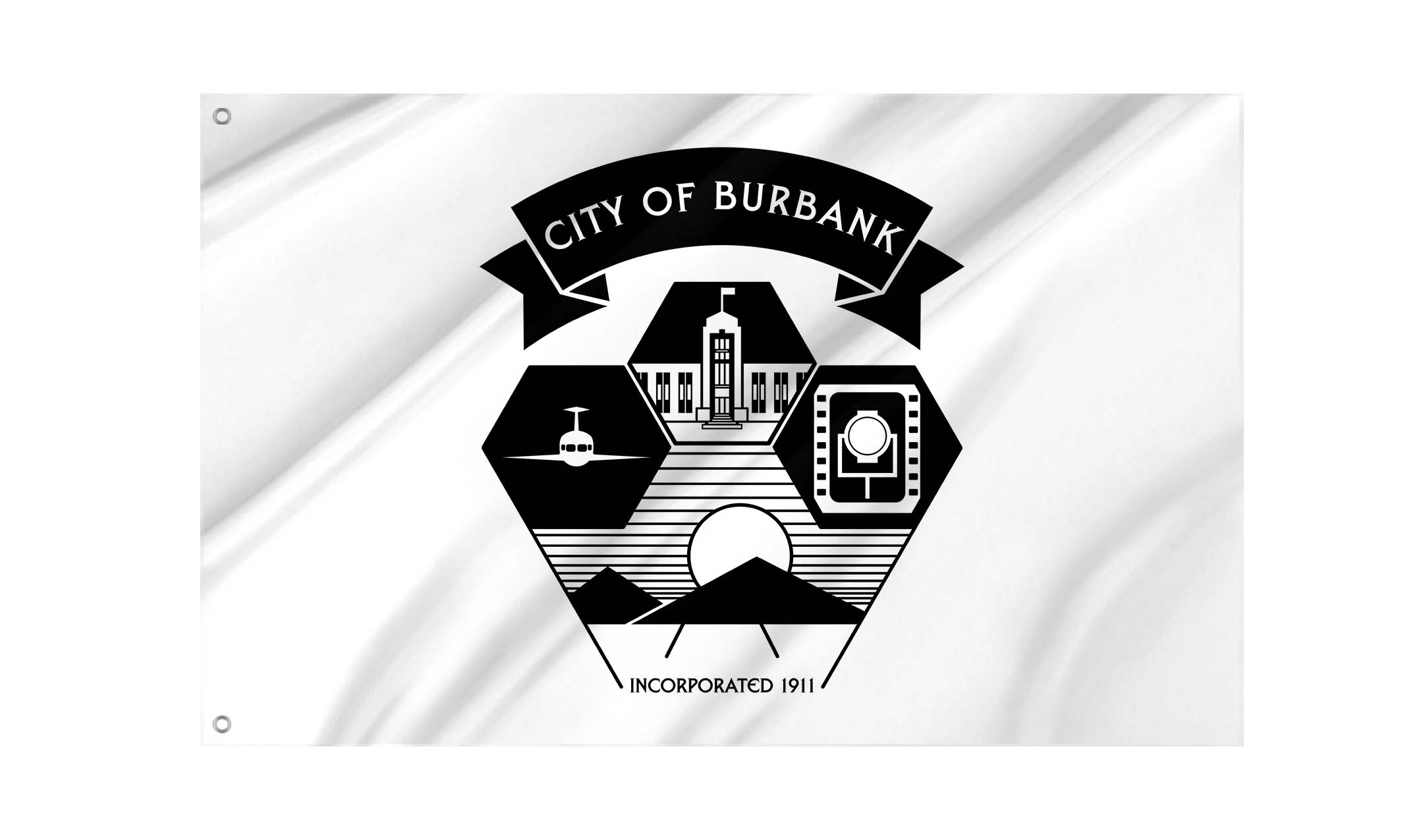 Burbank Flag for Indoor & Outdoor Use