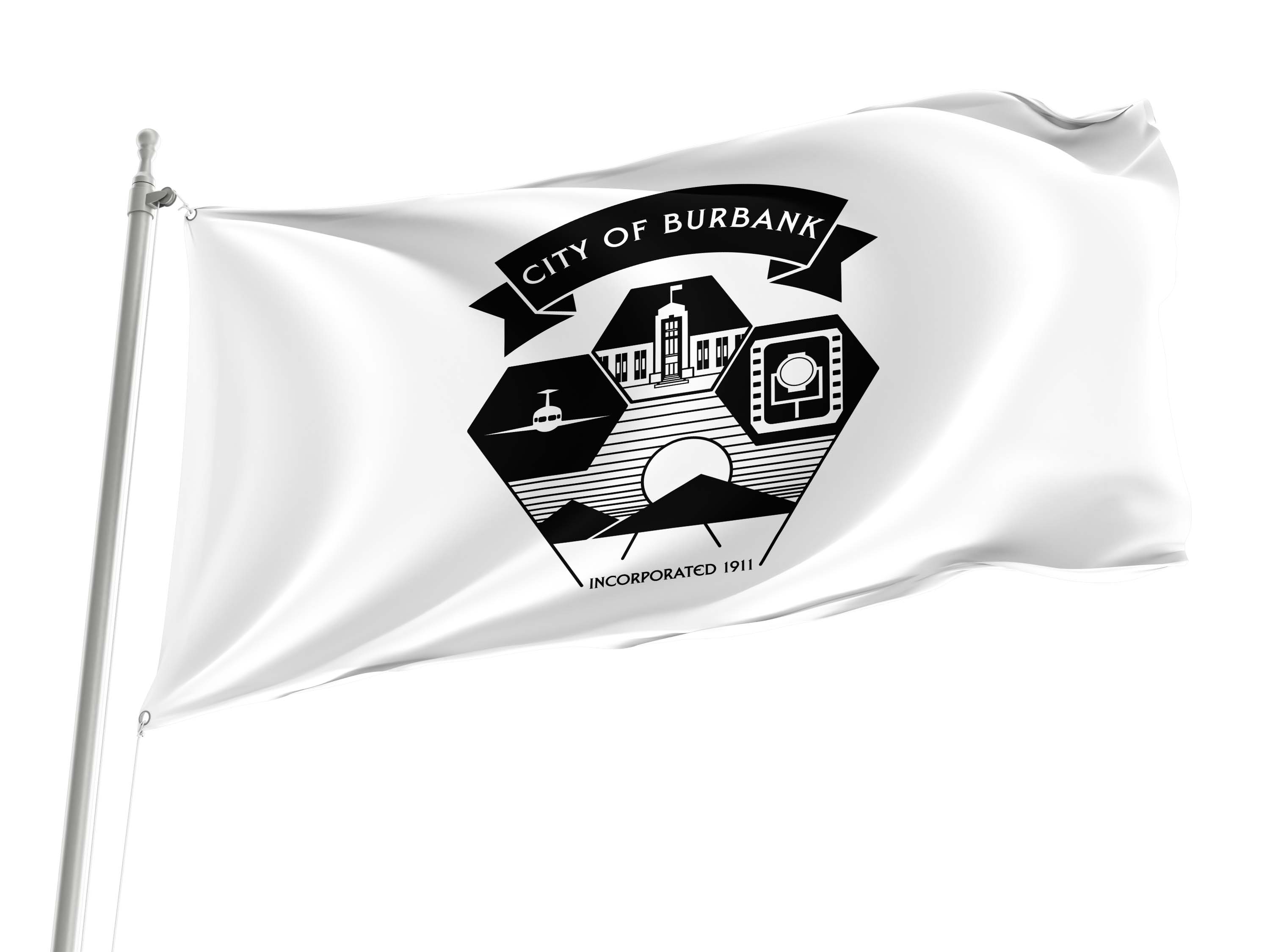 Burbank Flag for Indoor & Outdoor Use
