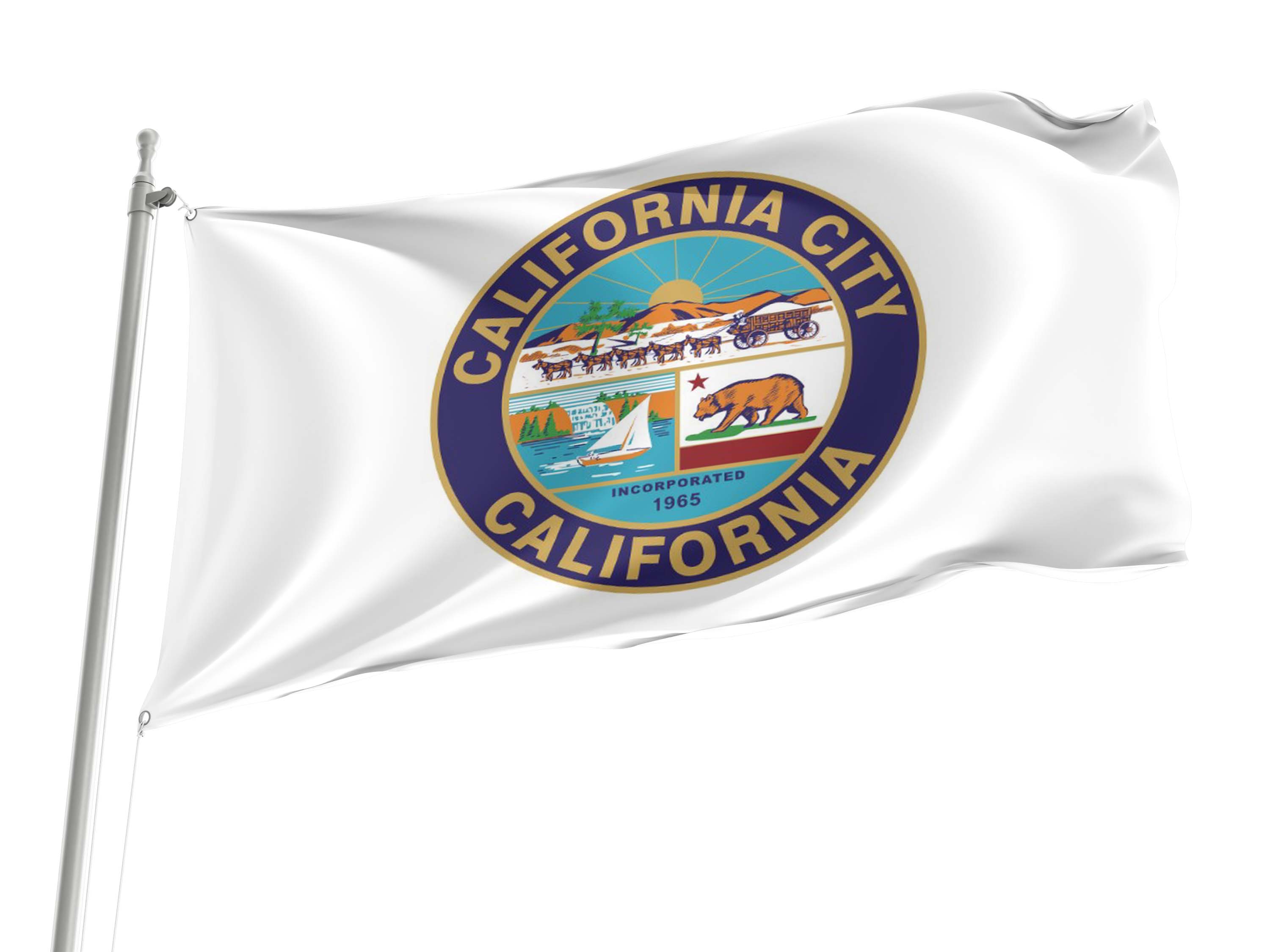 California City Flag for Indoor & Outdoor Use