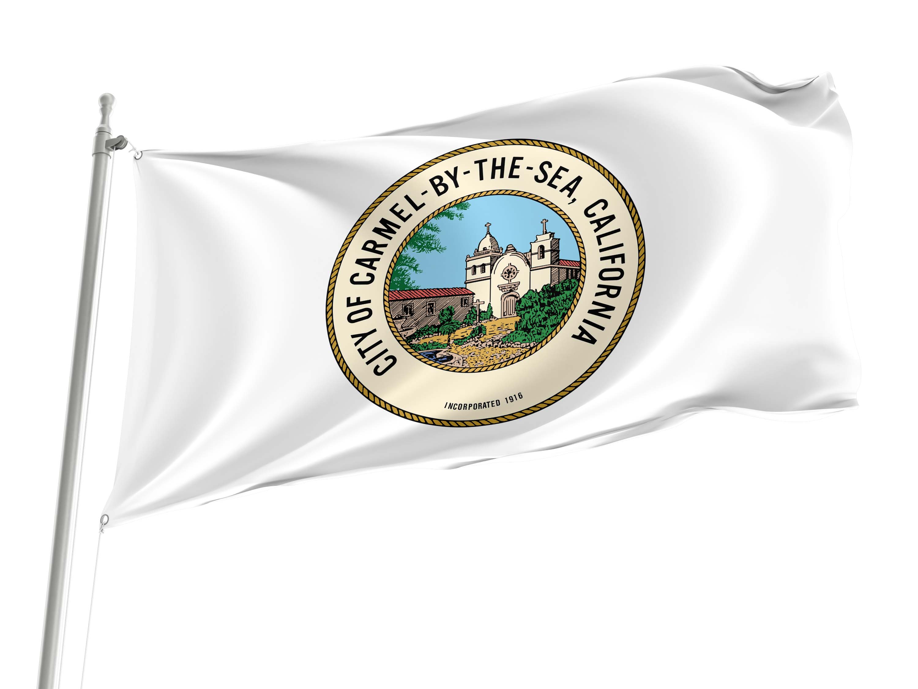 Carmel By The Sea Flag for Indoor & Outdoor Use
