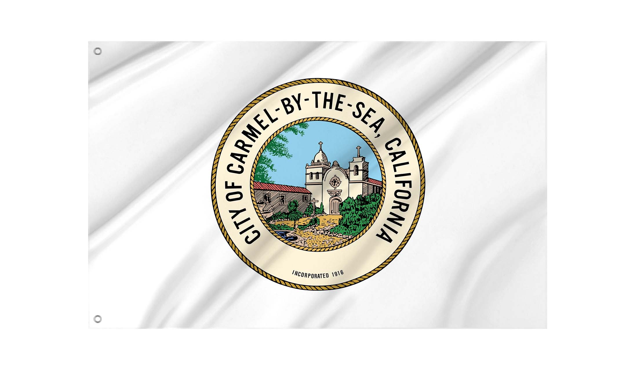 Carmel By The Sea Flag for Indoor & Outdoor Use