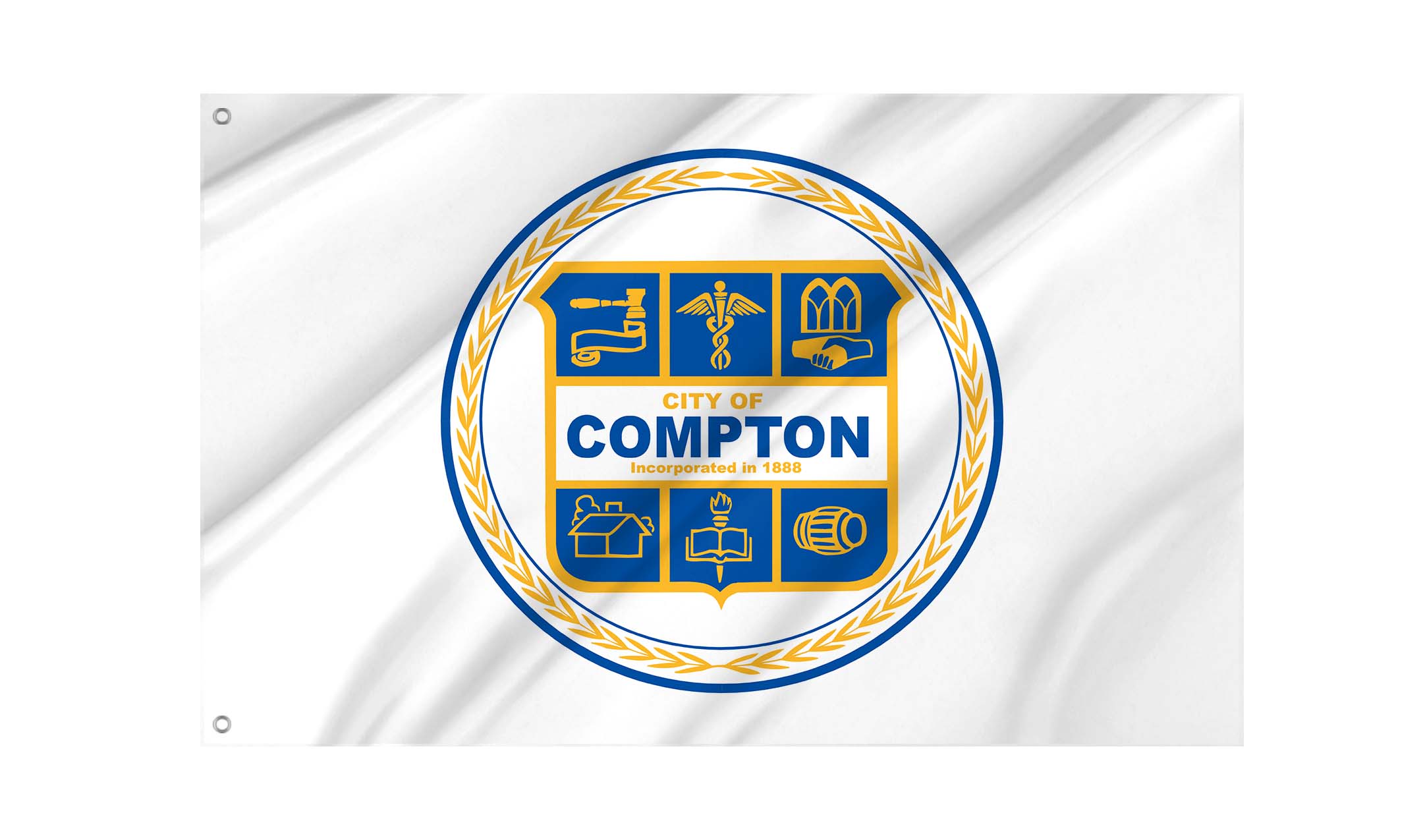 Compton Flag for Indoor & Outdoor Use