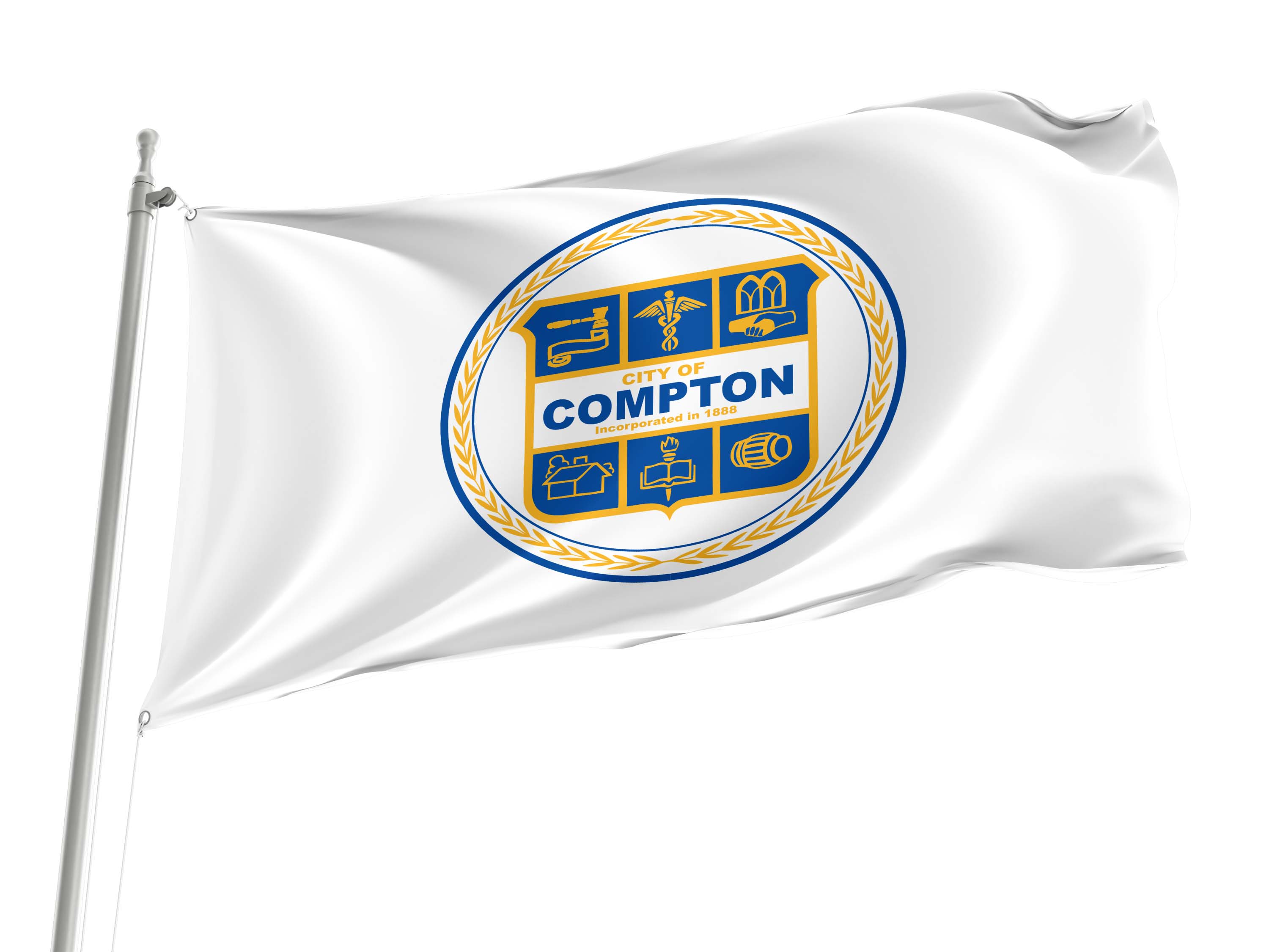 Compton Flag for Indoor & Outdoor Use