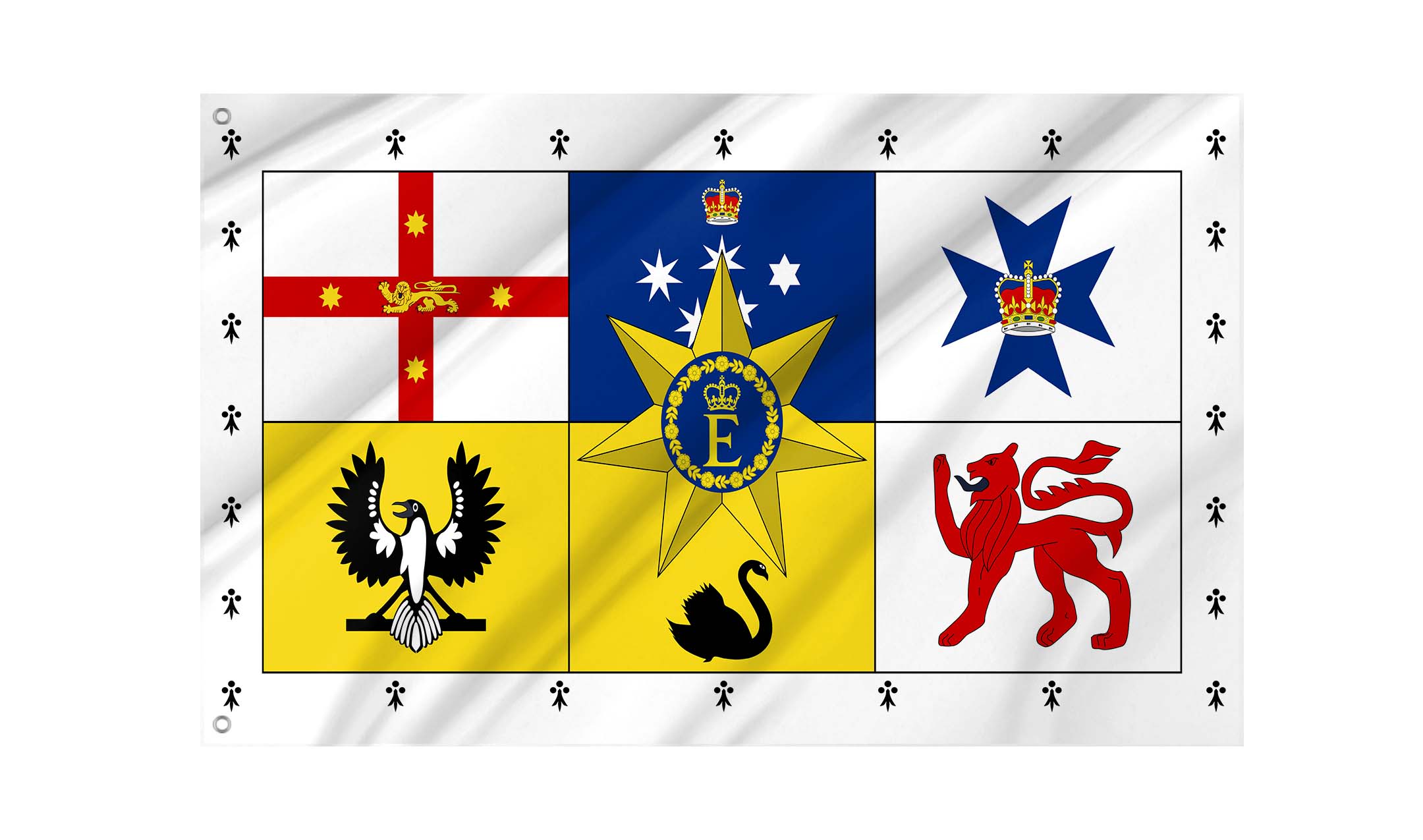 Queen Elizabeth II's personal Flag for Australia for Indoor & Outdoor Use