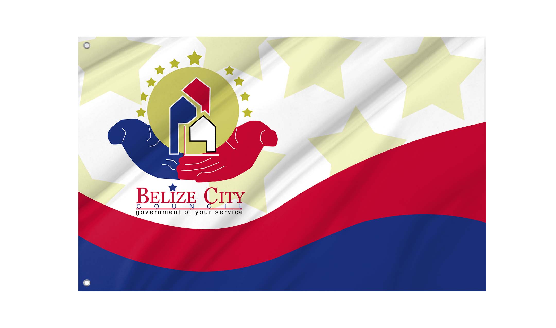 Belize City Flag for Indoor & Outdoor Use