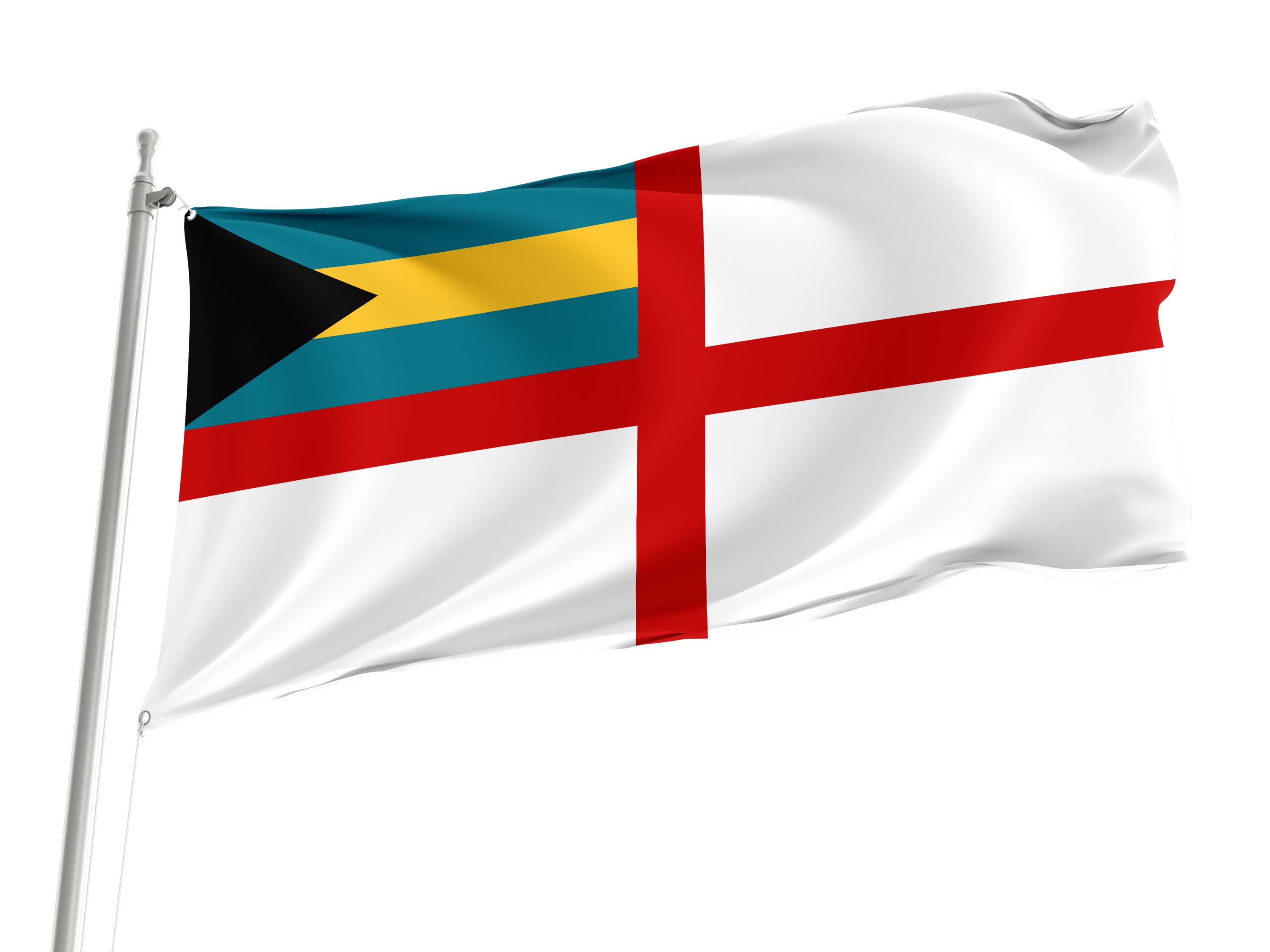 Bahamas Naval Ensign Flag for Indoor & Outdoor Use