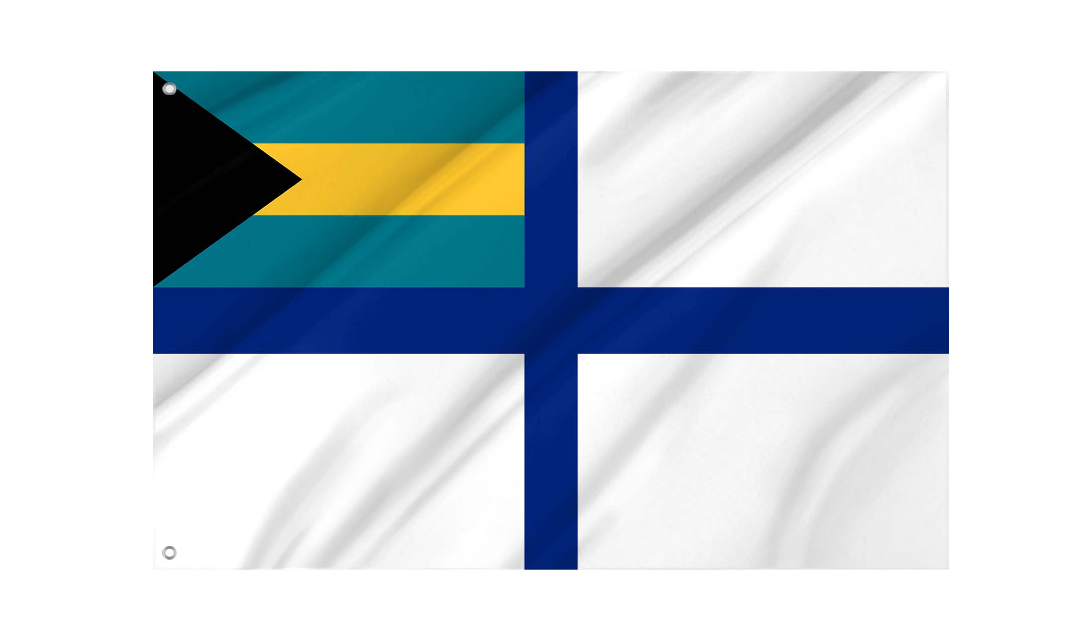 Bahamas Auxiliary Ensign Flag for Indoor & Outdoor Use