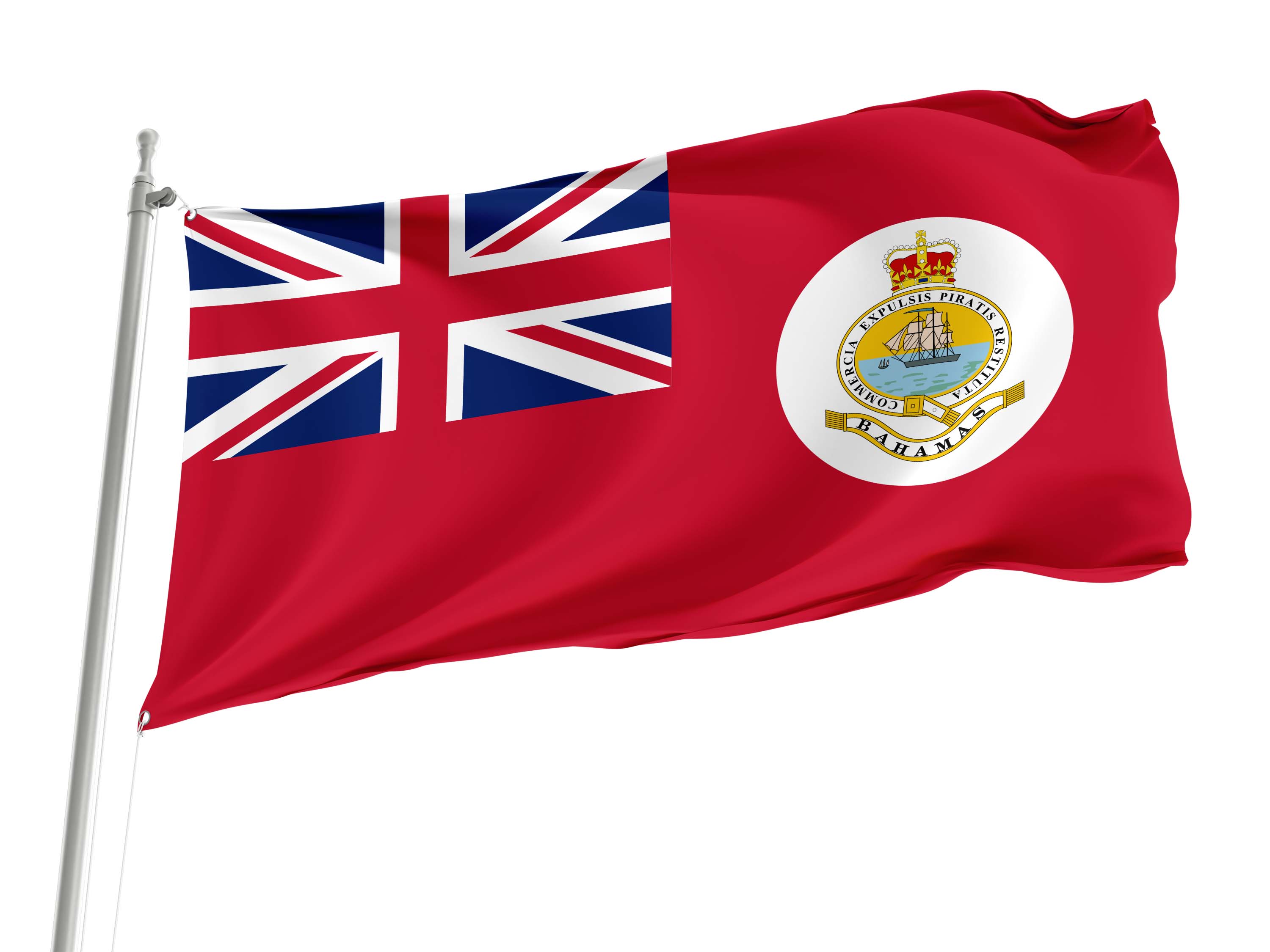 Bahamas Civil Ensign (1869–1904) Flag for Indoor & Outdoor Use