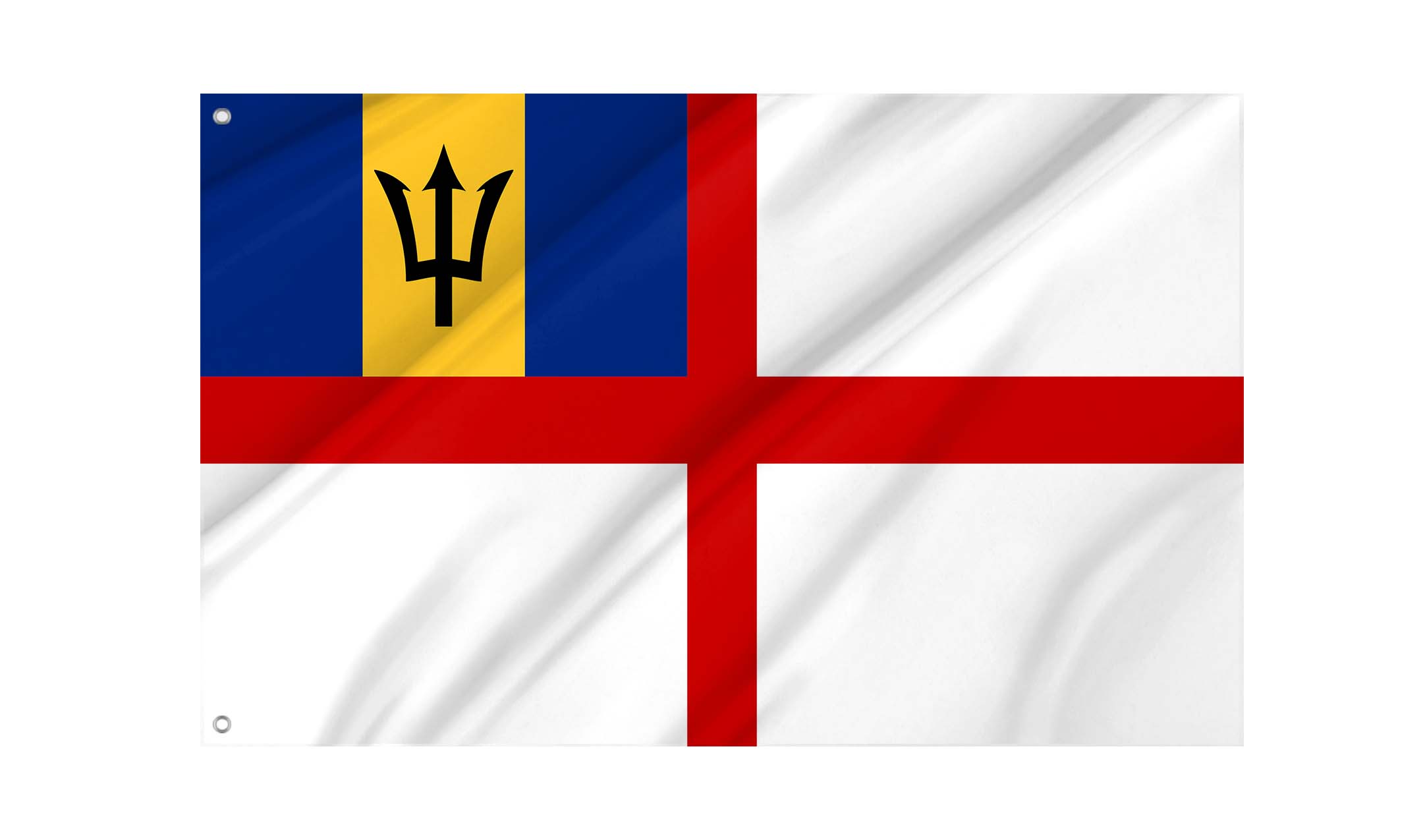 Barbados Naval Ensign Flag for Indoor & Outdoor Use