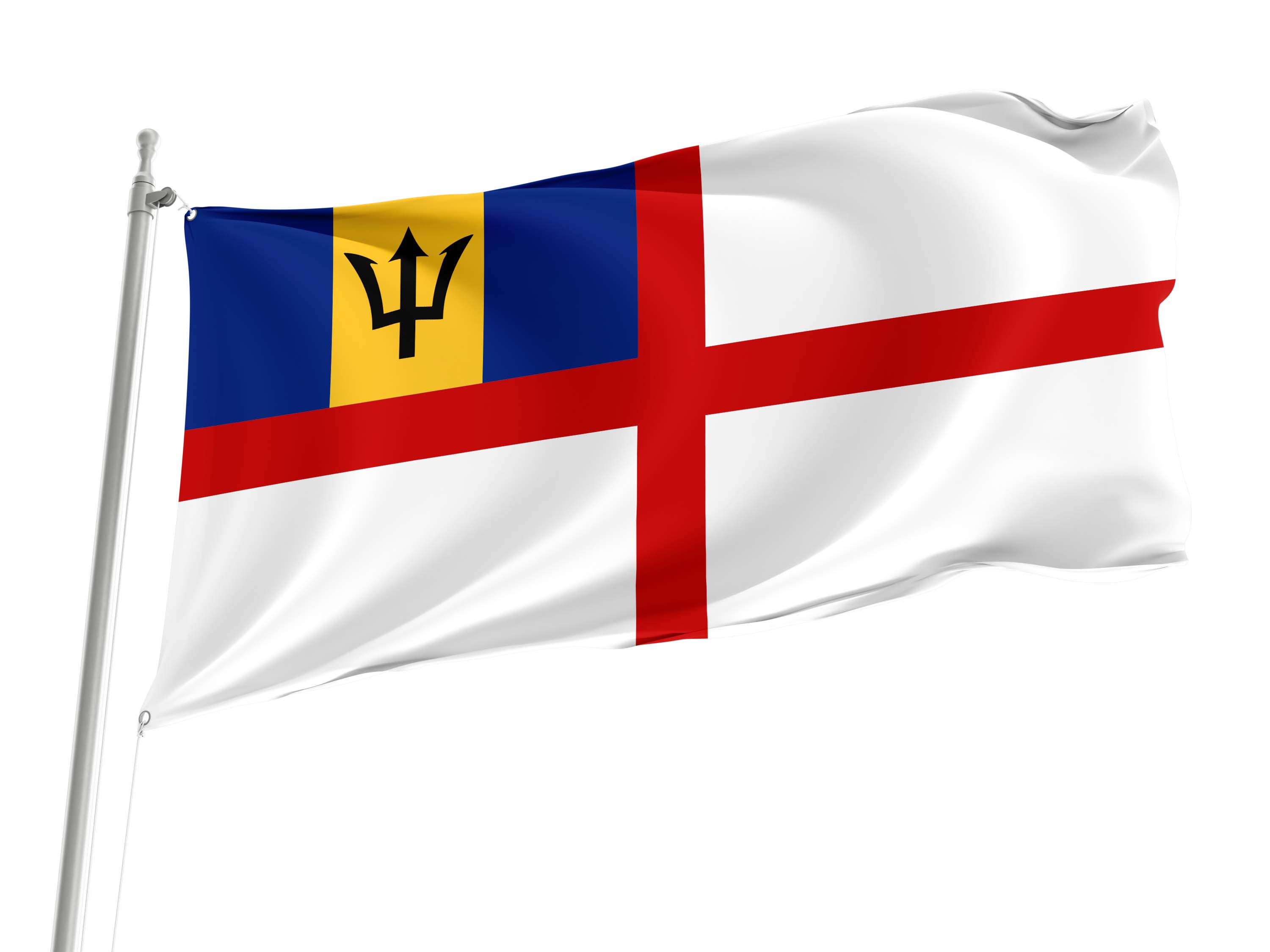Barbados Naval Ensign Flag for Indoor & Outdoor Use