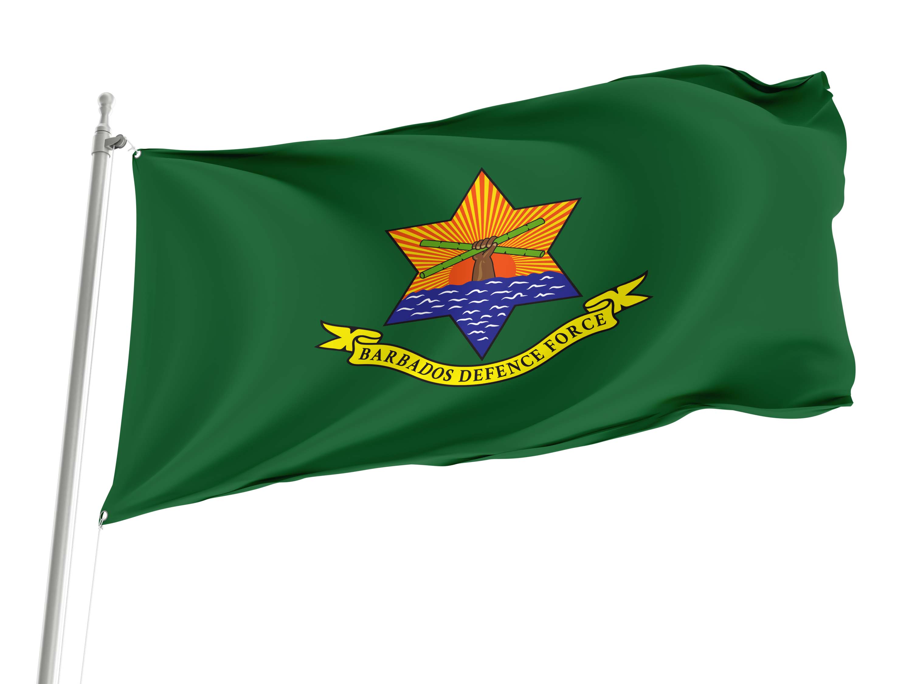 Barbados Defence Force Flag for Indoor & Outdoor Use