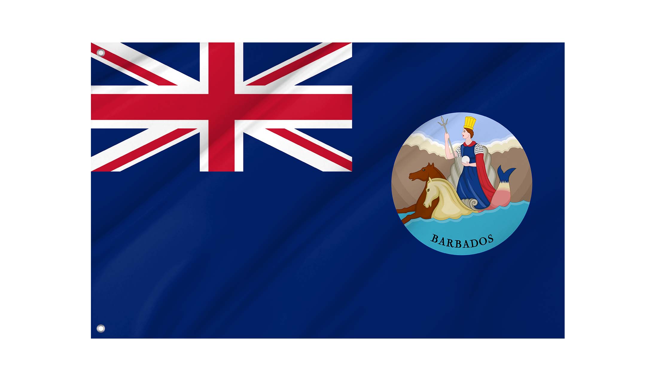Barbados (1870-1966) Flag for Indoor & Outdoor Use