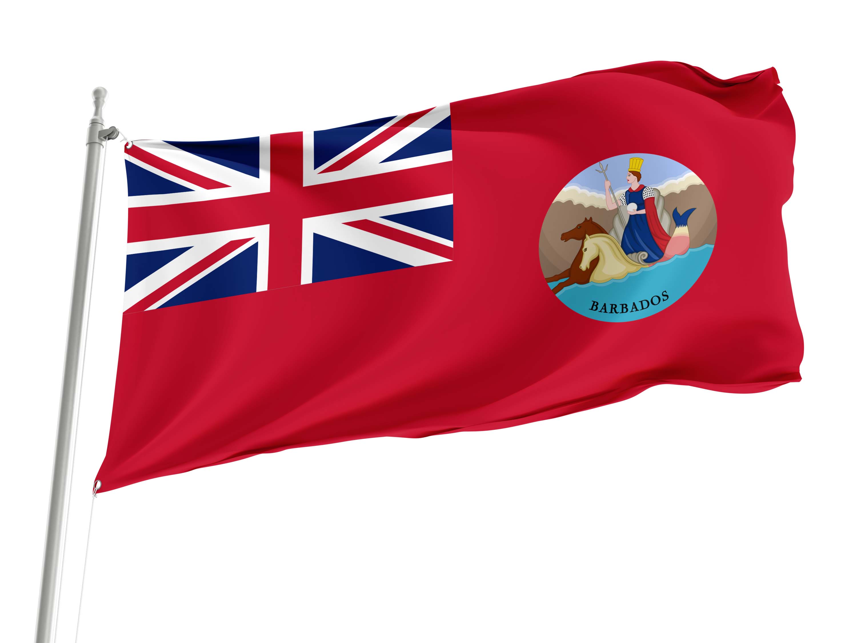 Barbados Civil Ensign Flag for Indoor & Outdoor Use