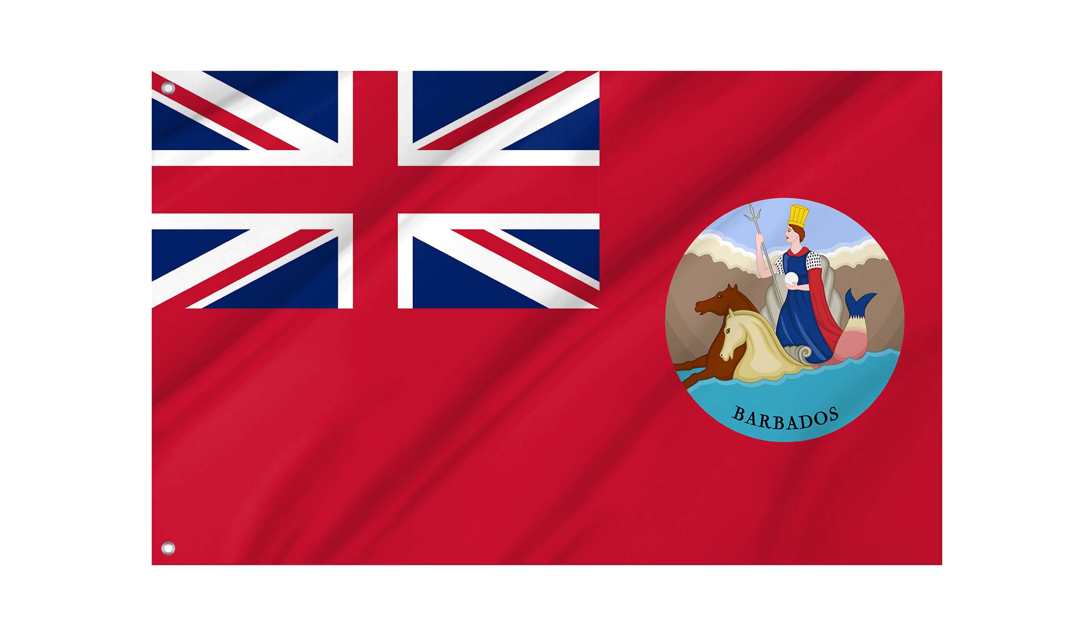 Barbados Civil Ensign Flag for Indoor & Outdoor Use