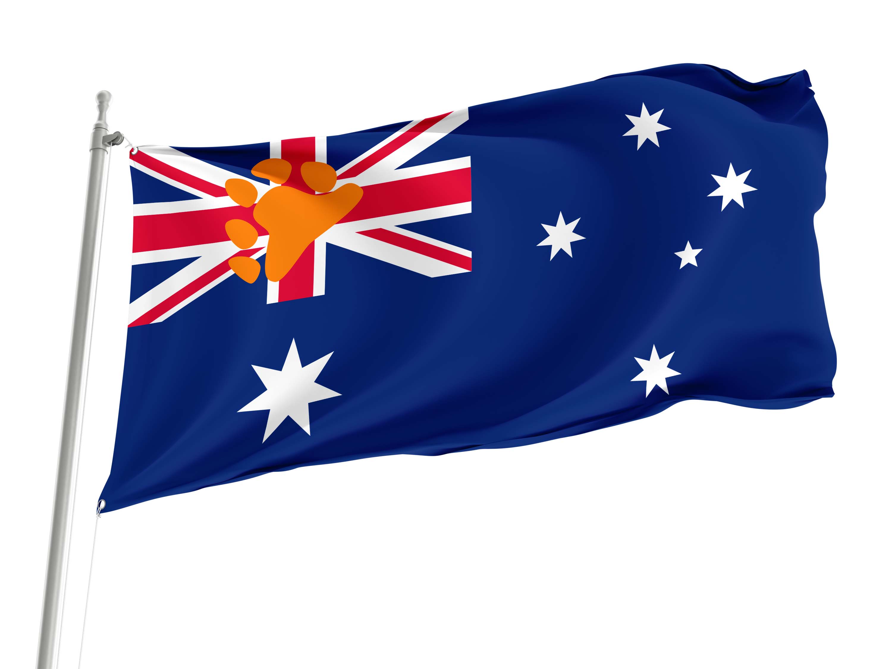 Bear Pride Flag of Australia for Indoor & Outdoor Use