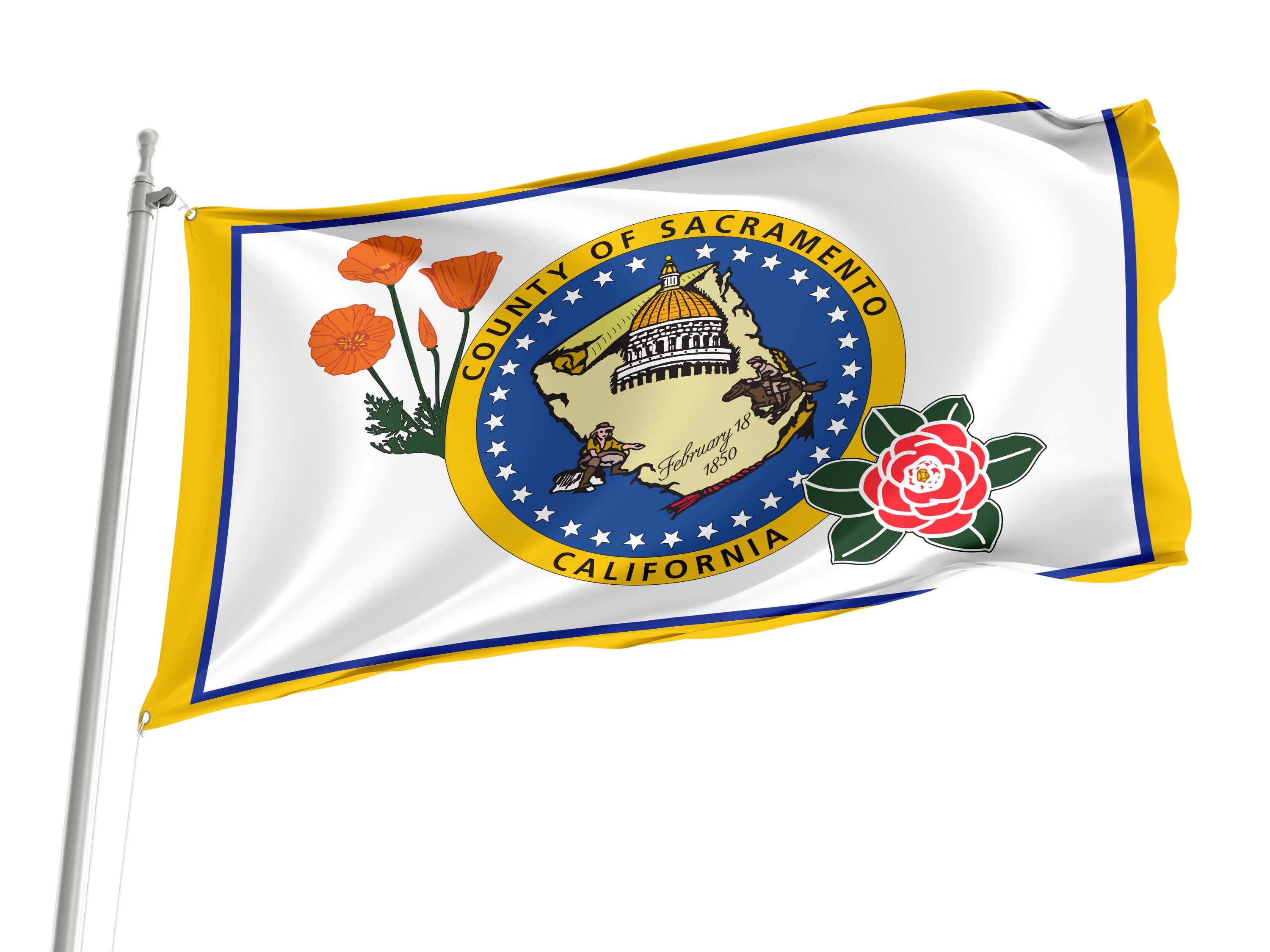 Sacramento County Flag for Indoor & Outdoor Use
