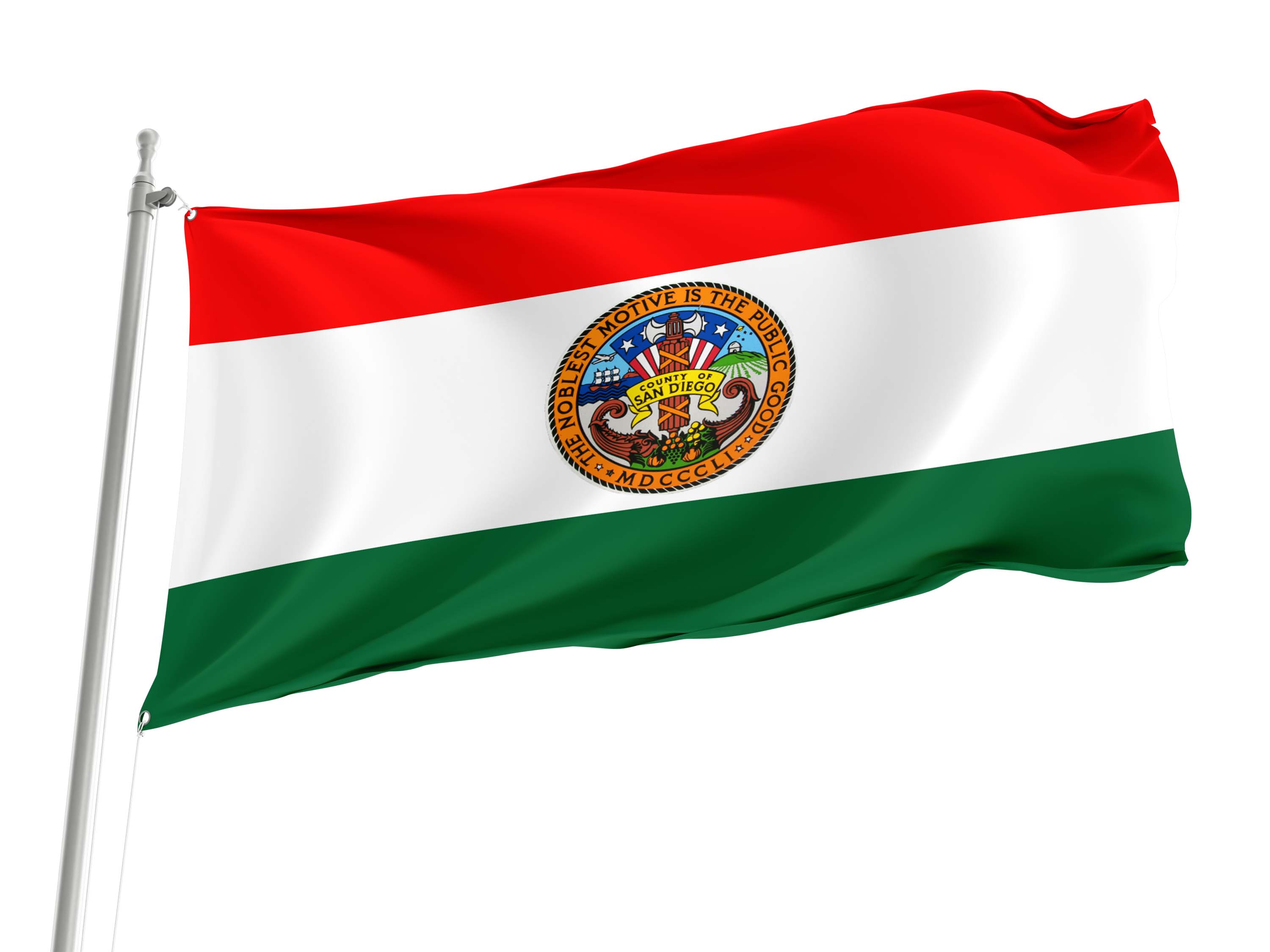 San Diego County Flag for Indoor & Outdoor Use