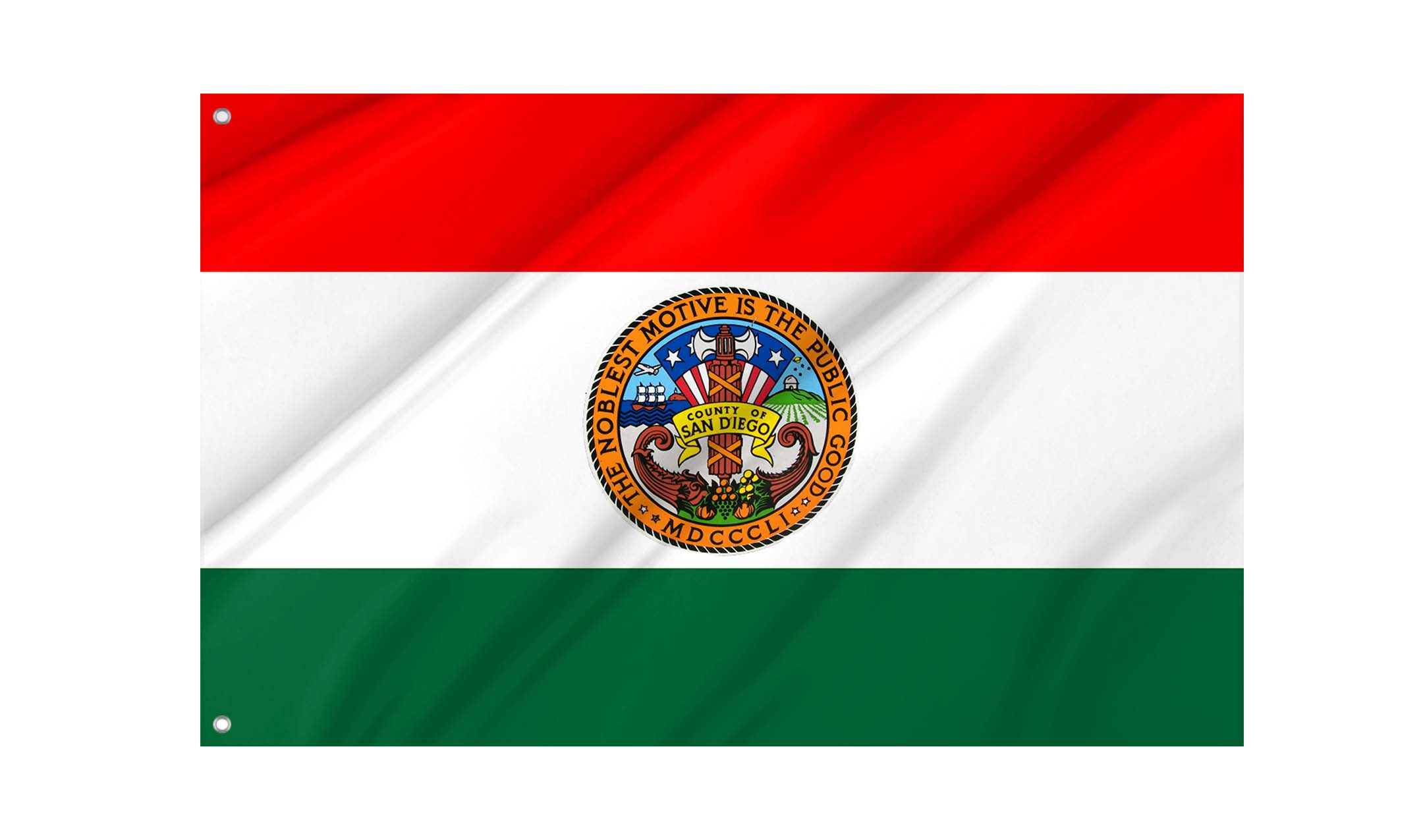 San Diego County Flag for Indoor & Outdoor Use