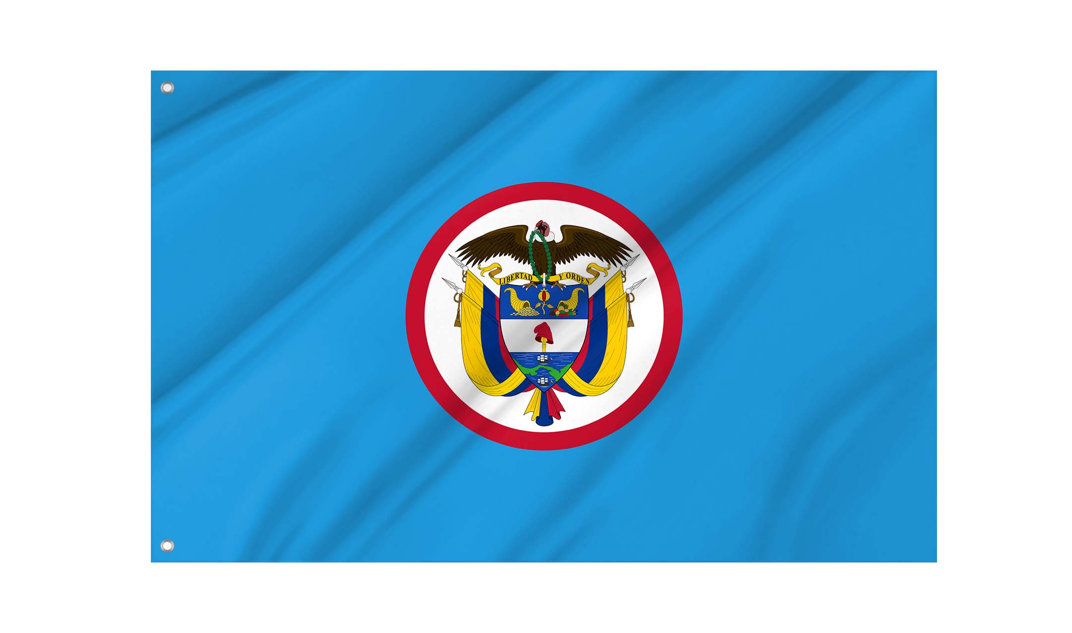 Navy Jack of Colombia Flag for Indoor & Outdoor Use