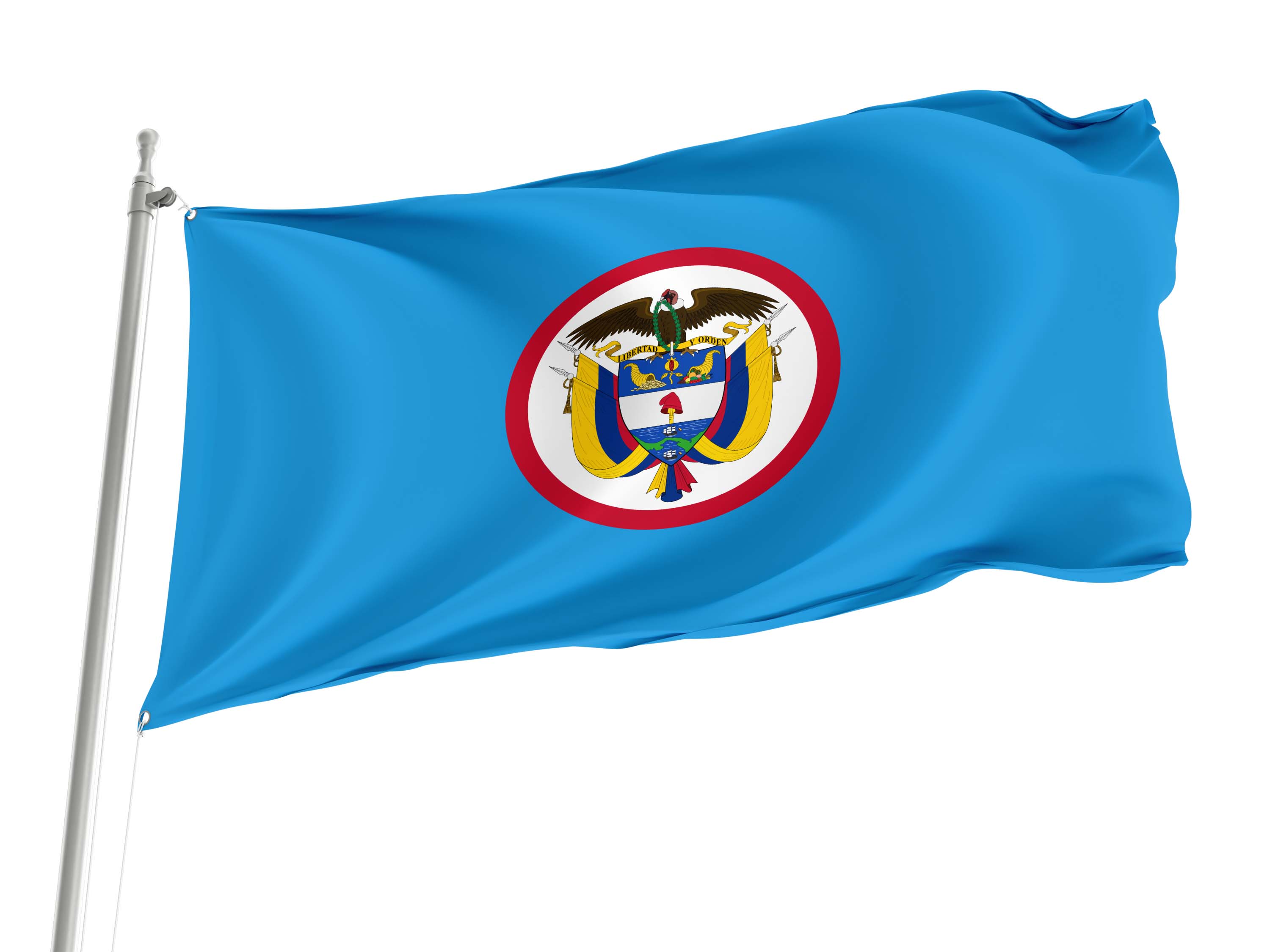 Navy Jack of Colombia Flag for Indoor & Outdoor Use