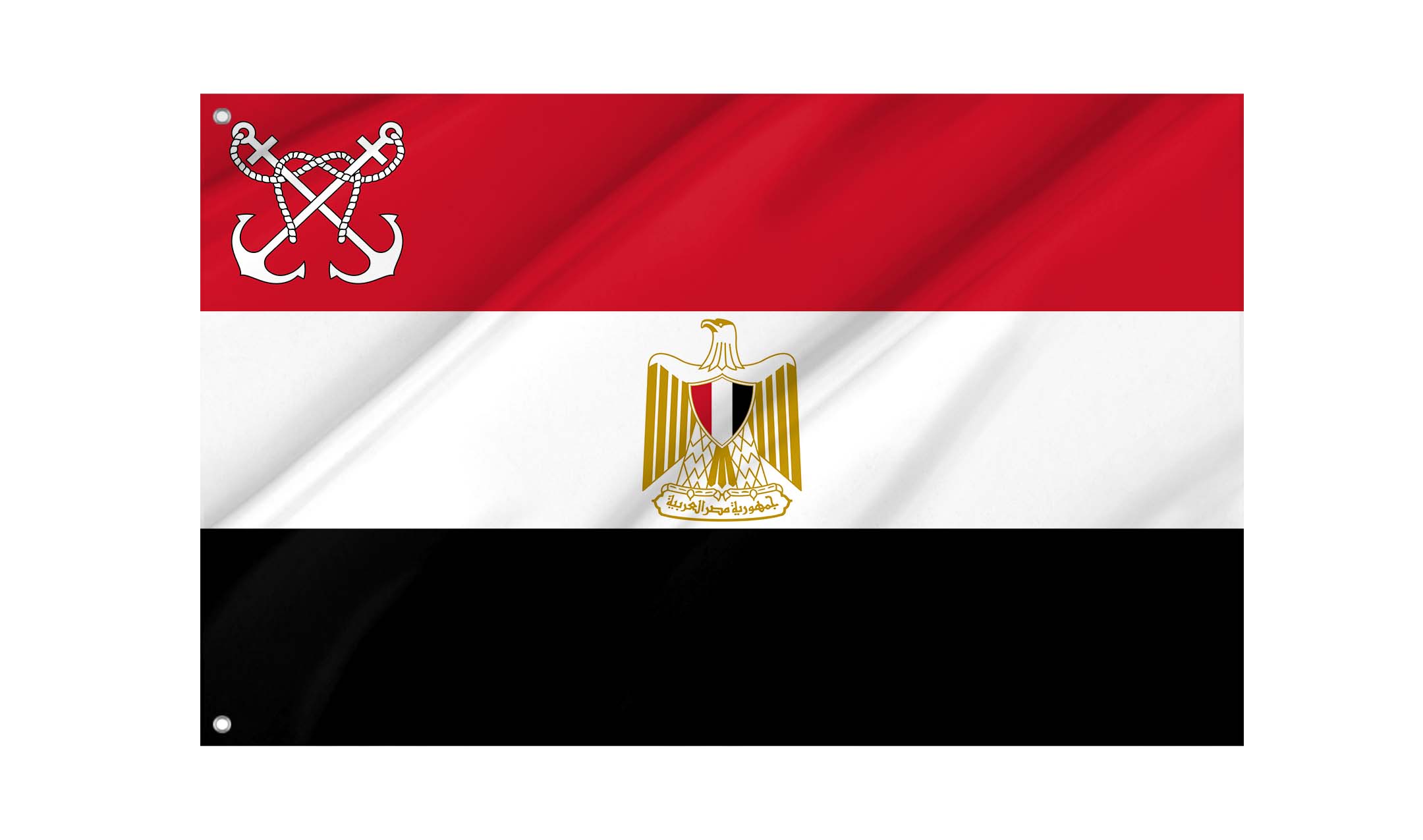 Naval Jack of Egypt Flag for Indoor & Outdoor Use