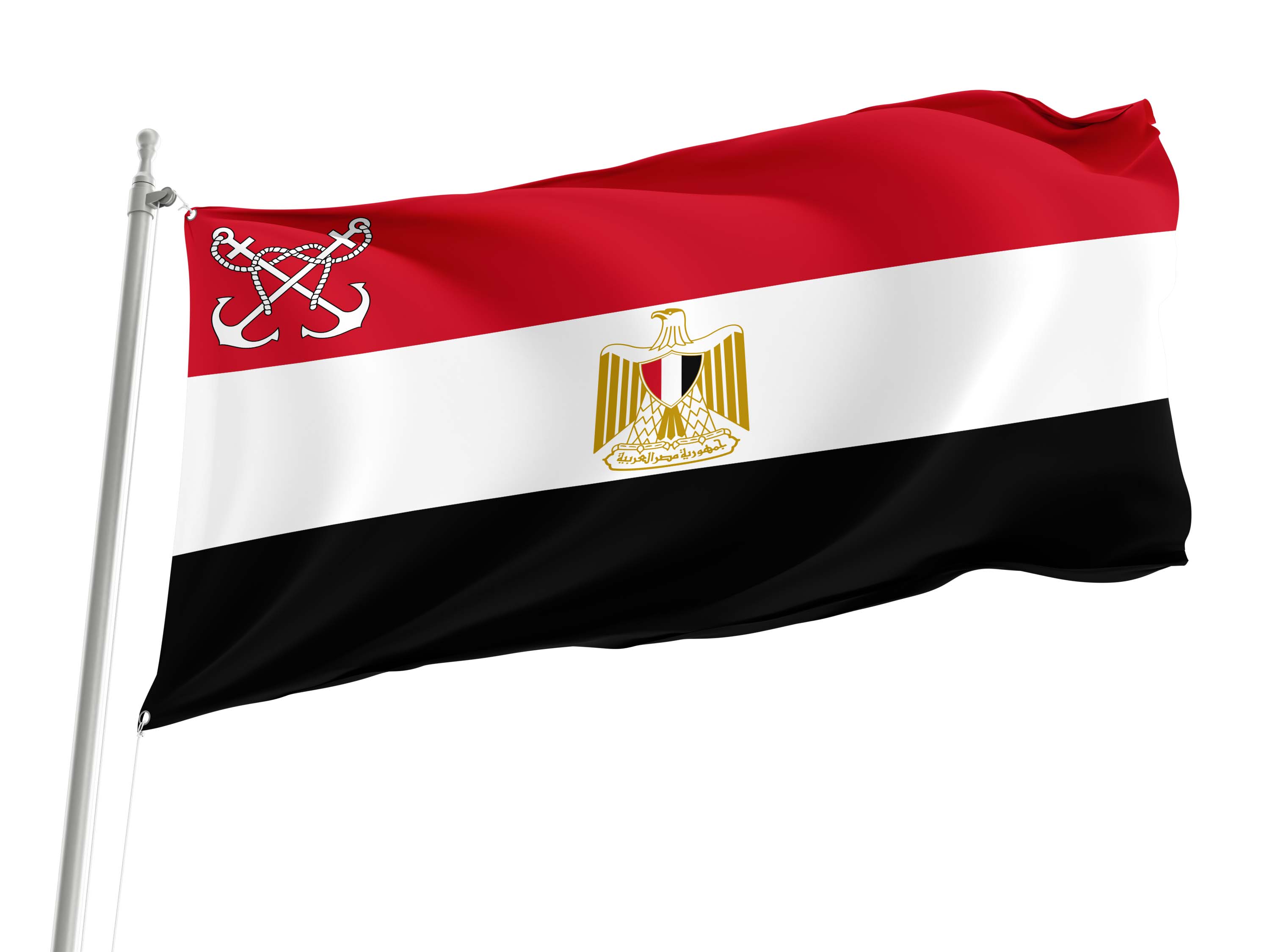 Naval Jack of Egypt Flag for Indoor & Outdoor Use