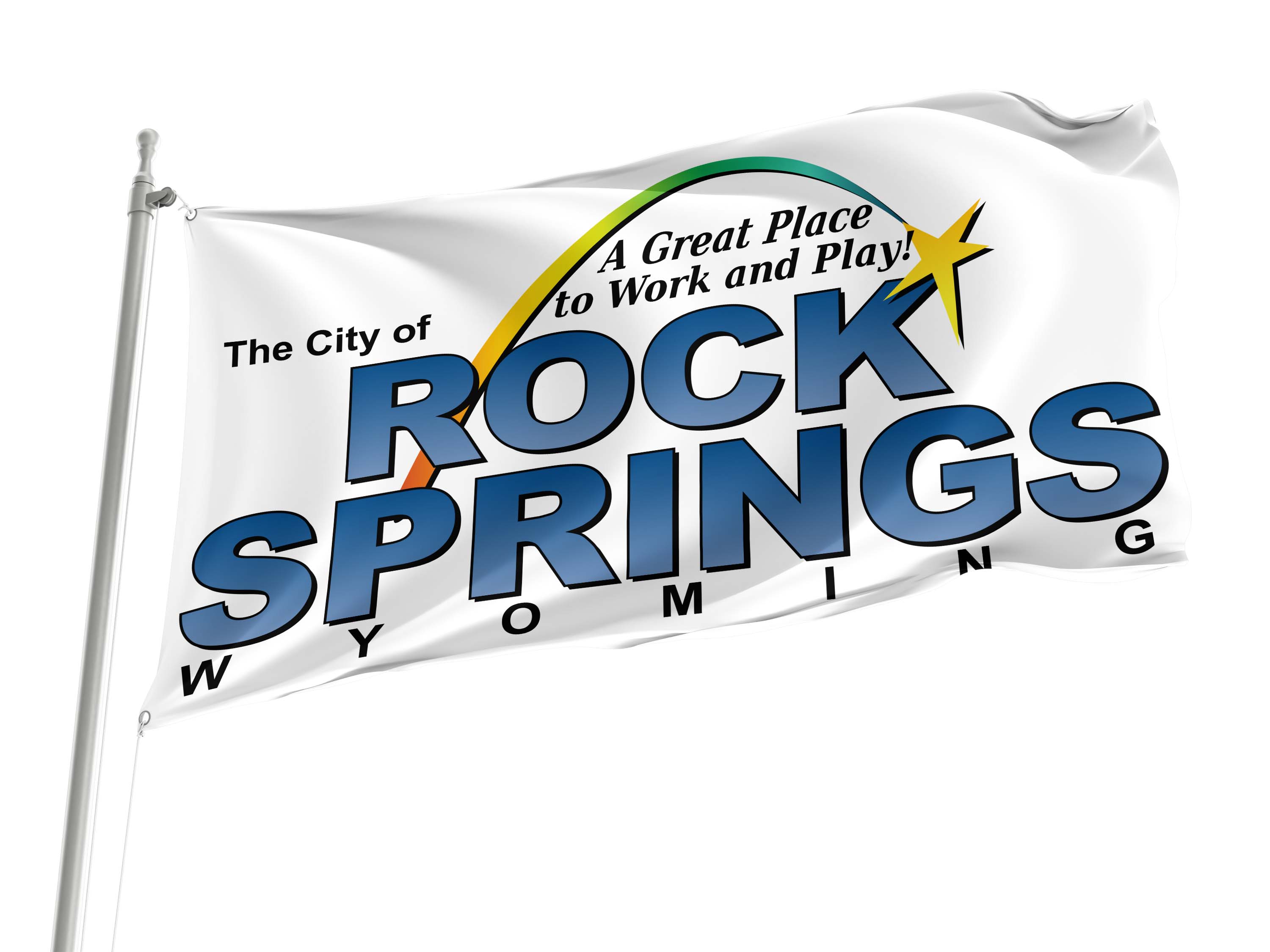 Rock Springs Flag for Indoor & Outdoor Use