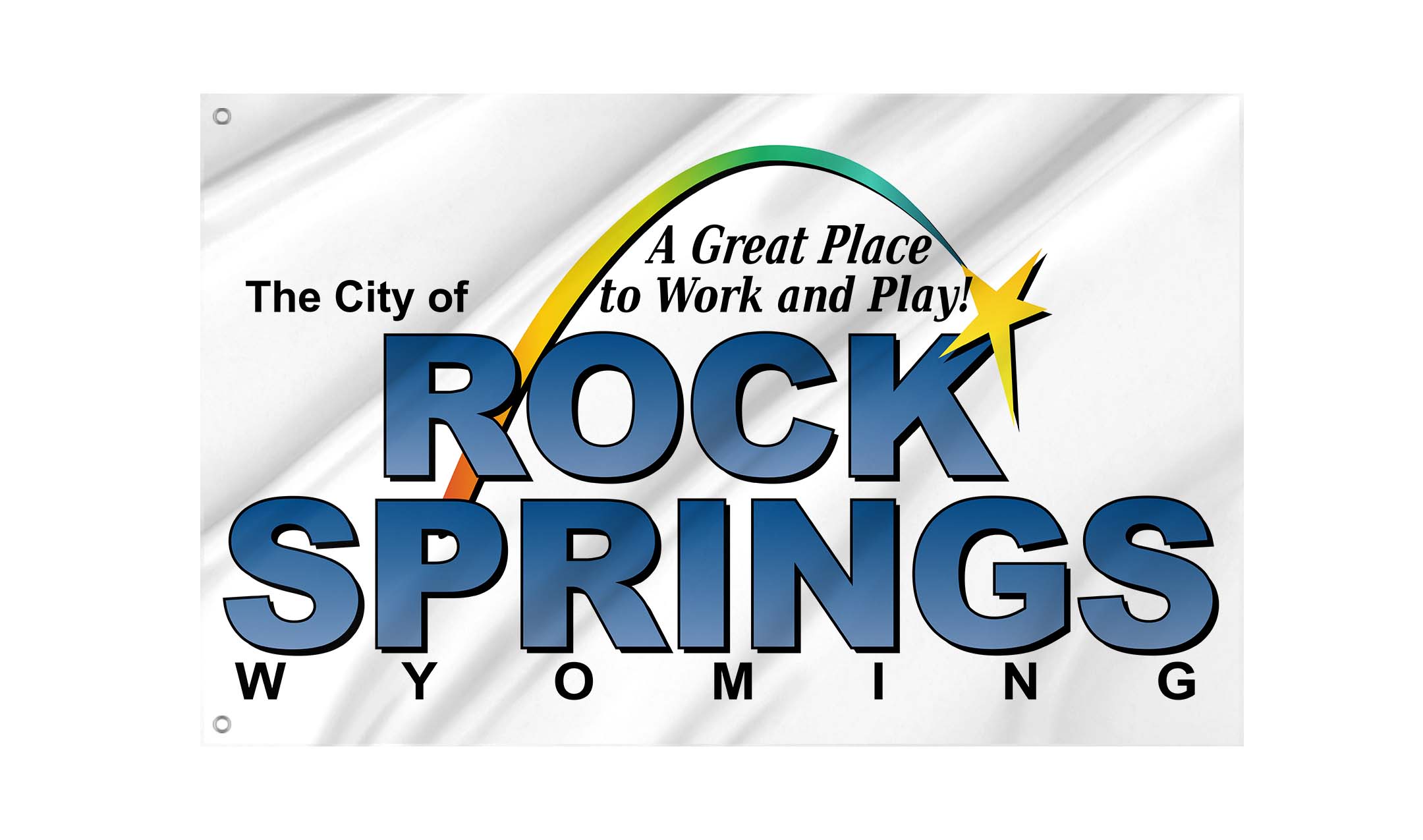 Rock Springs Flag for Indoor & Outdoor Use