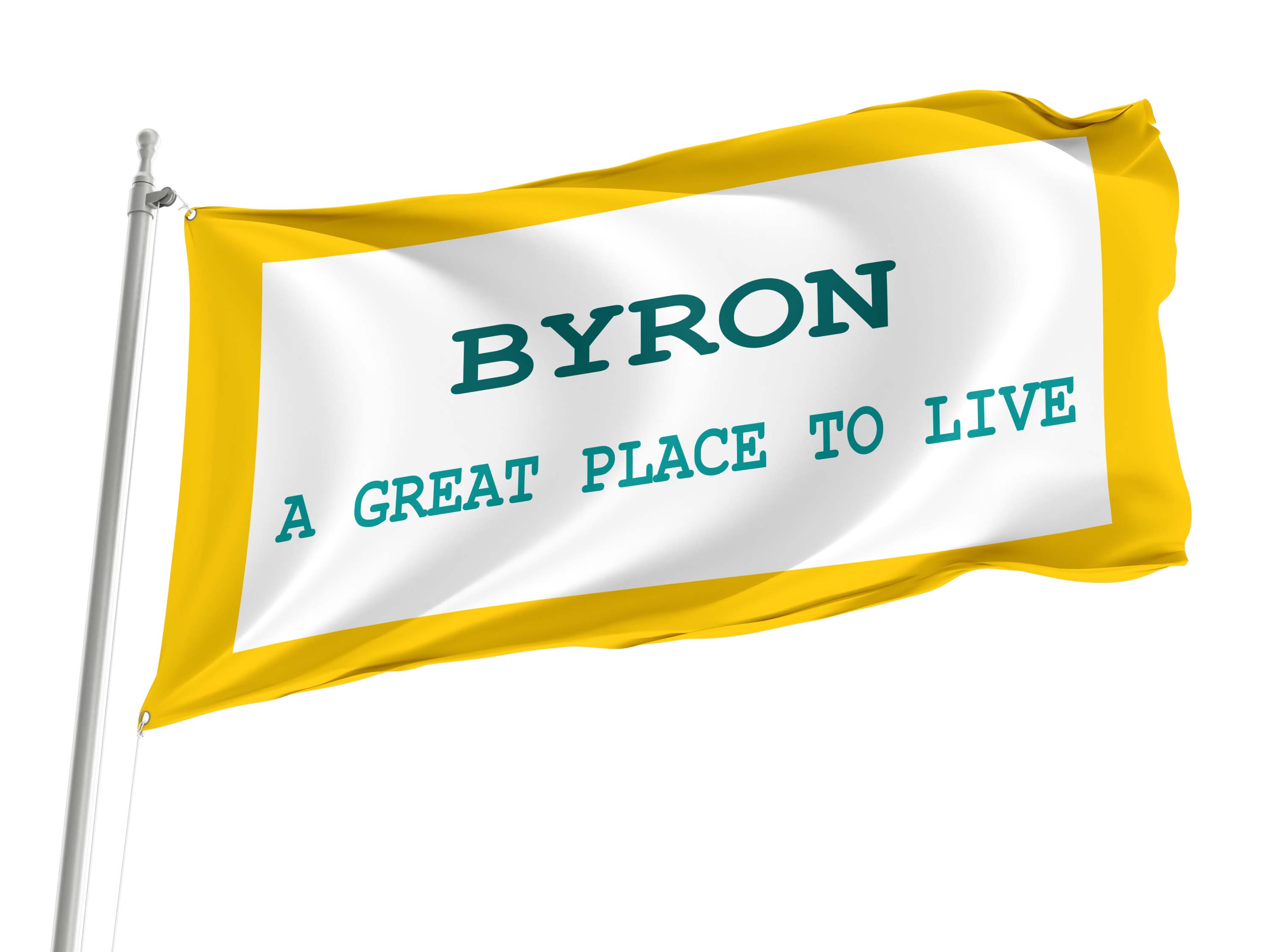 Byron Flag for Indoor & Outdoor Use