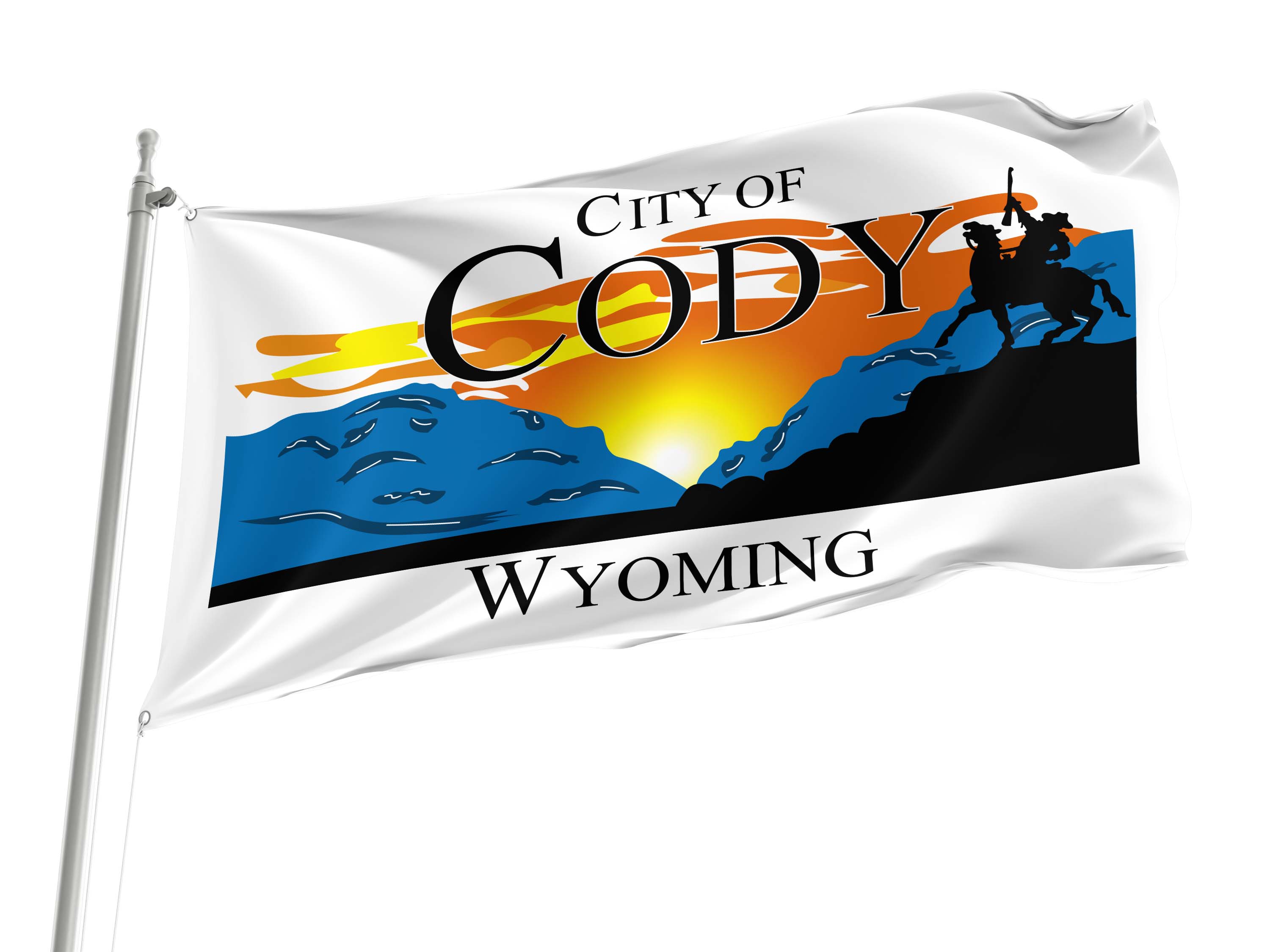 Cody Flag for Indoor & Outdoor Use